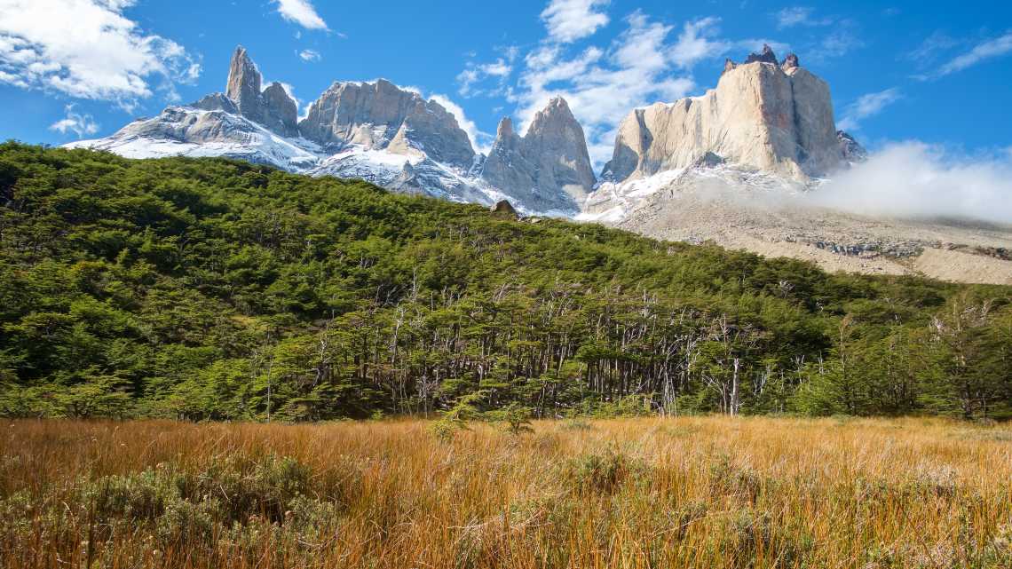 Paysages impressionnants dans le parc national Torres del Paine au Chili