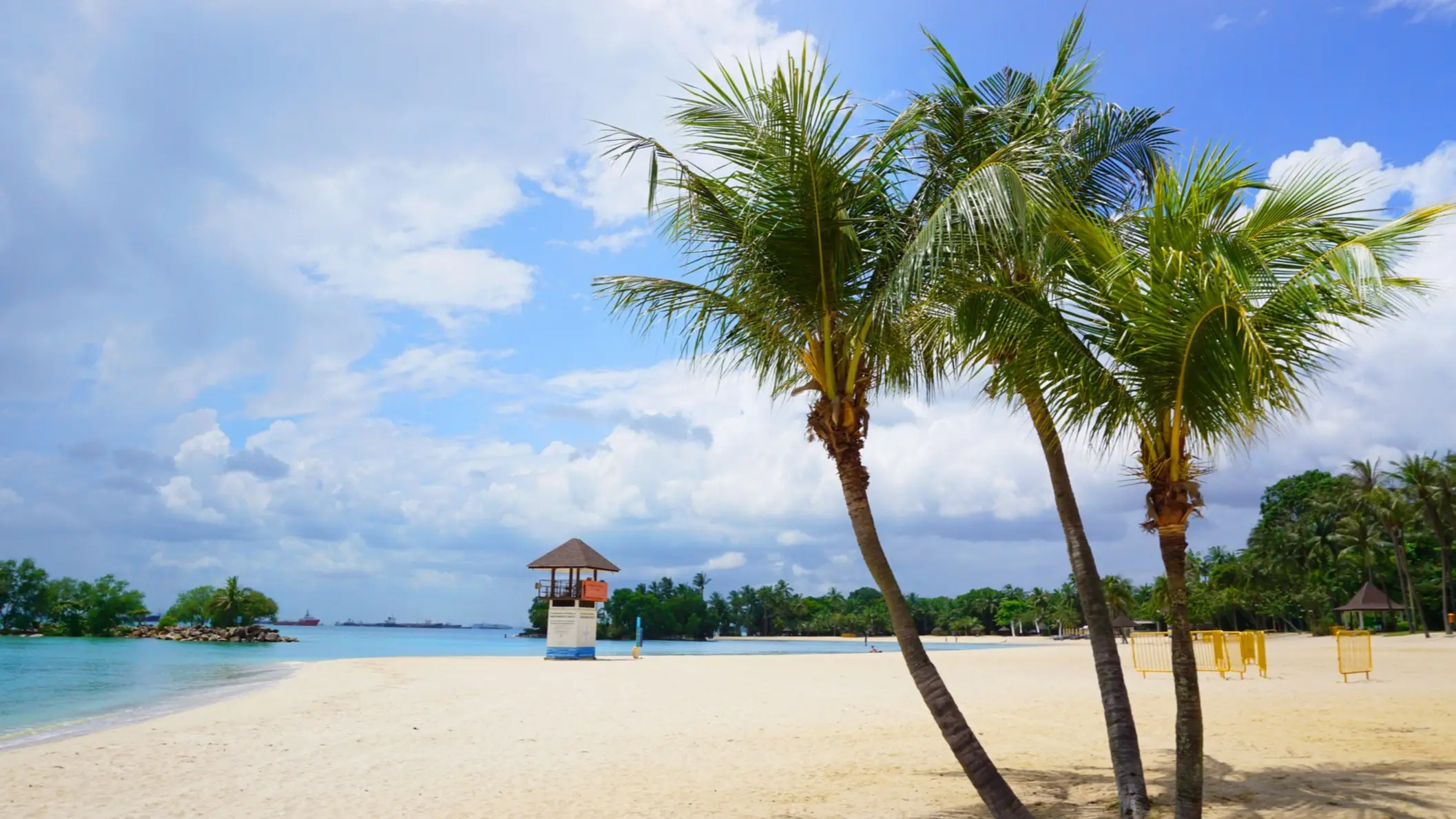 Plage de Tanjong, Sentosa, Singapour
