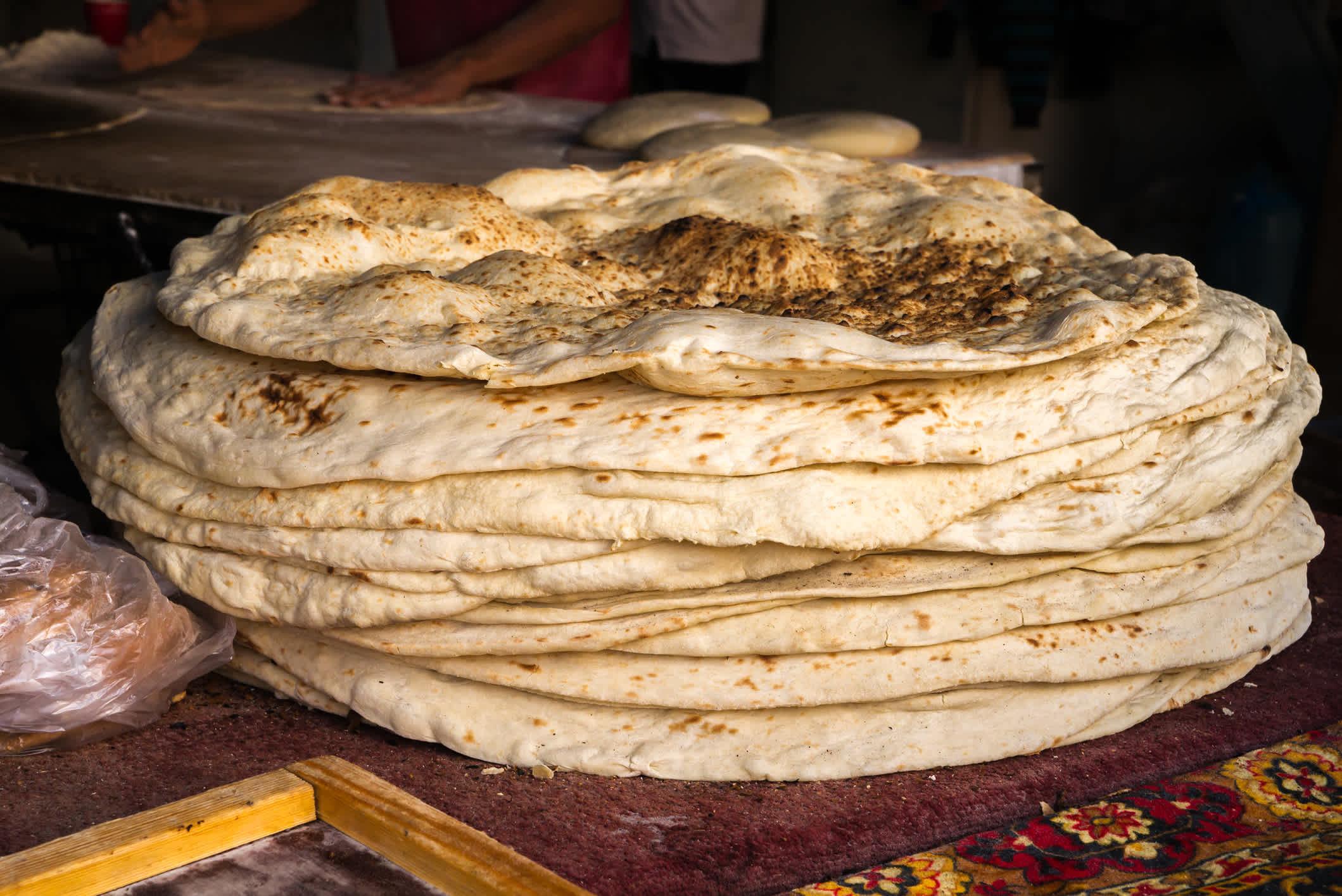 Khubz Ragag, typisches Essen in Oman
