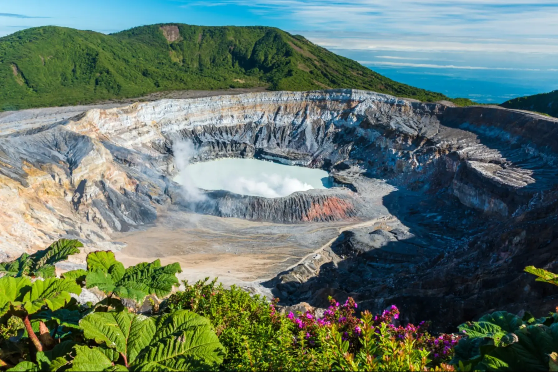 Costa Rica, Vulkan Poas Luftaufnahme auf den Vulkan Poas in Costa Rica.