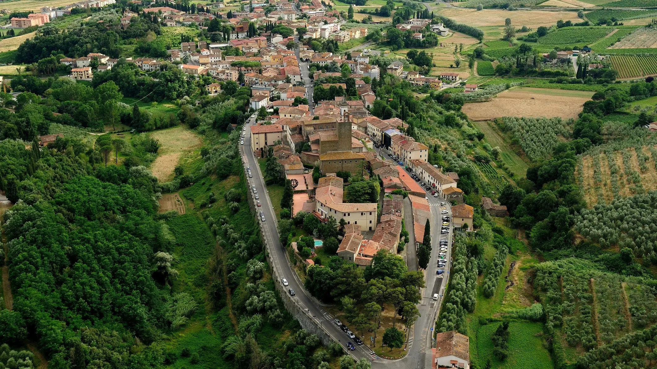 Vinci, Toscane Village de Vinci en Italie