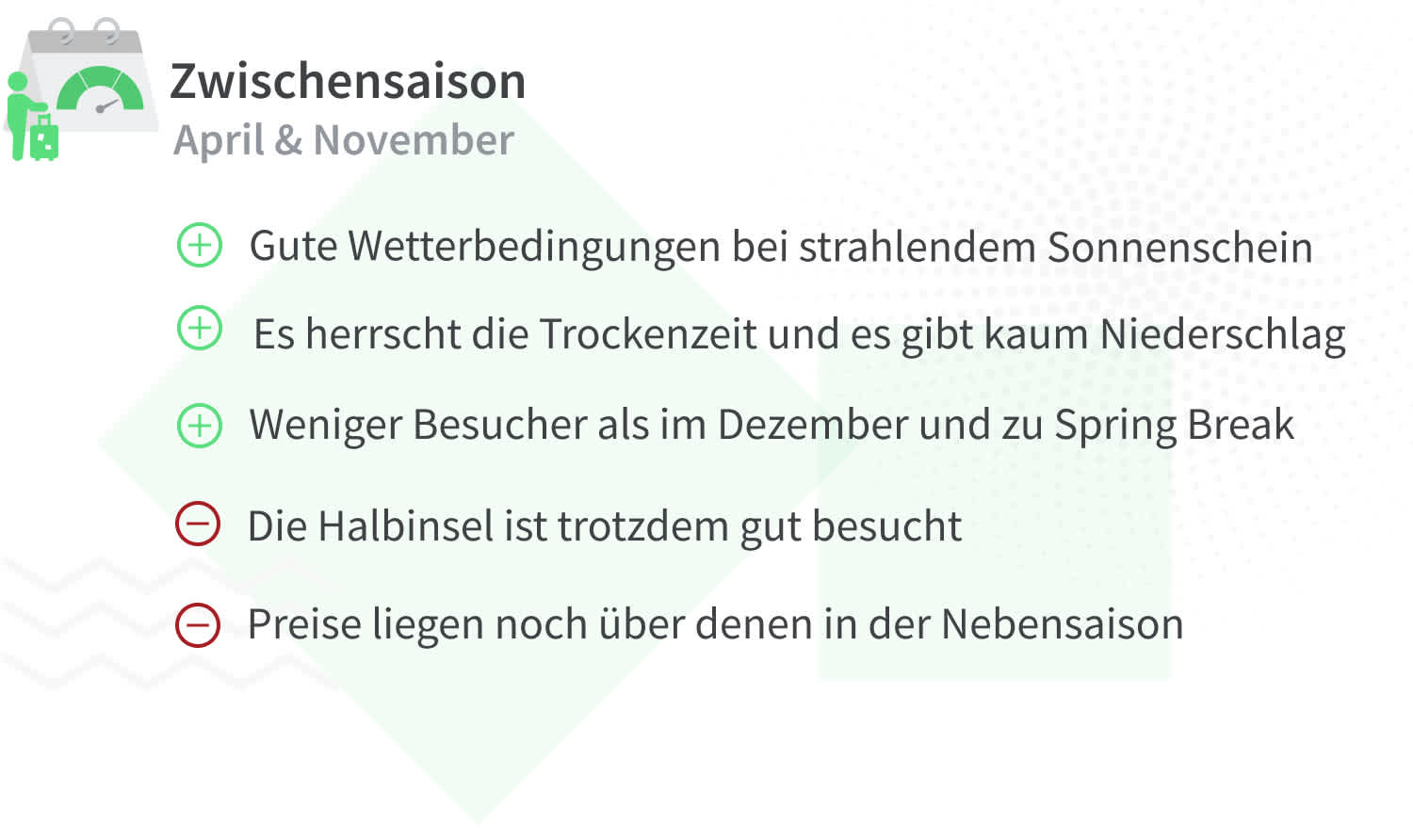 Vorteile und Nachteile von Reisen nach Yucatan in der Zwischensaison