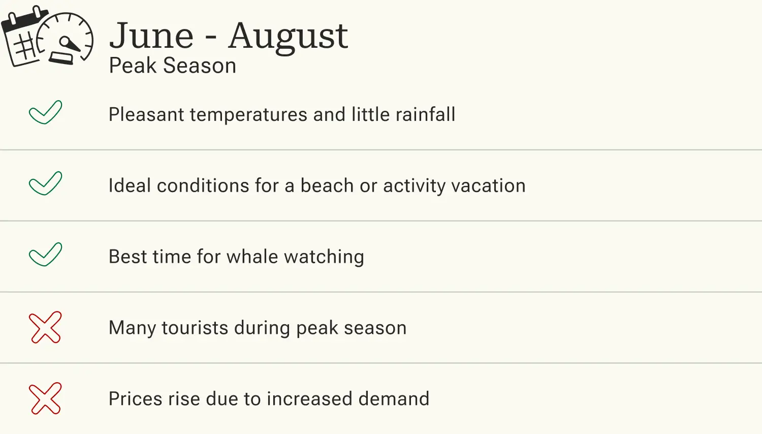 Advantages and disadvantages of traveling to the Azores in high season