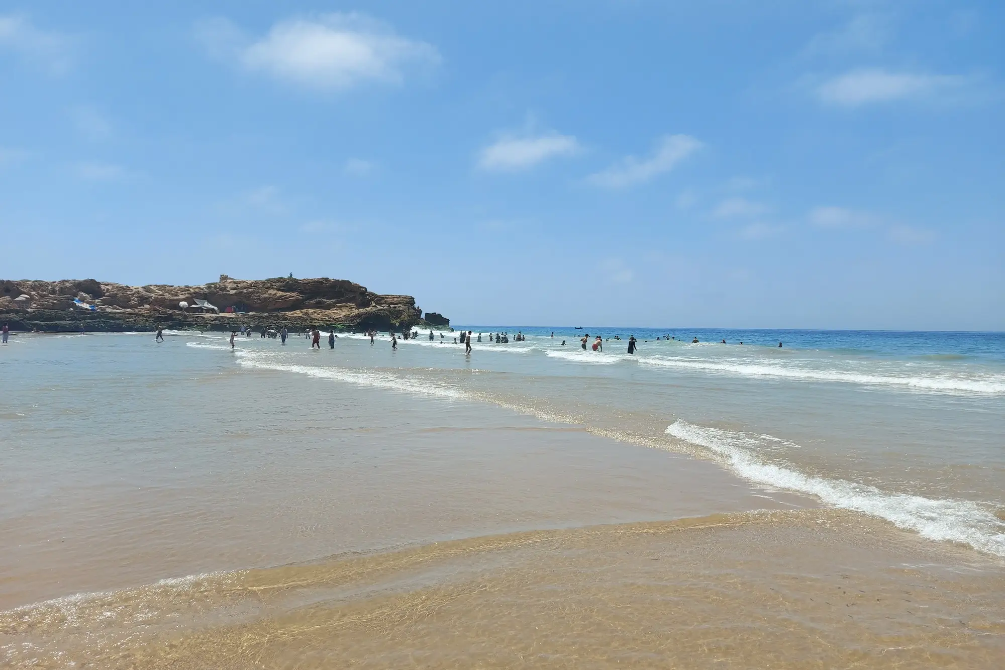 Imourane Strand in der Nähe von Tamraght Dorf in Agadir im Süden des Königreichs Marokko.

