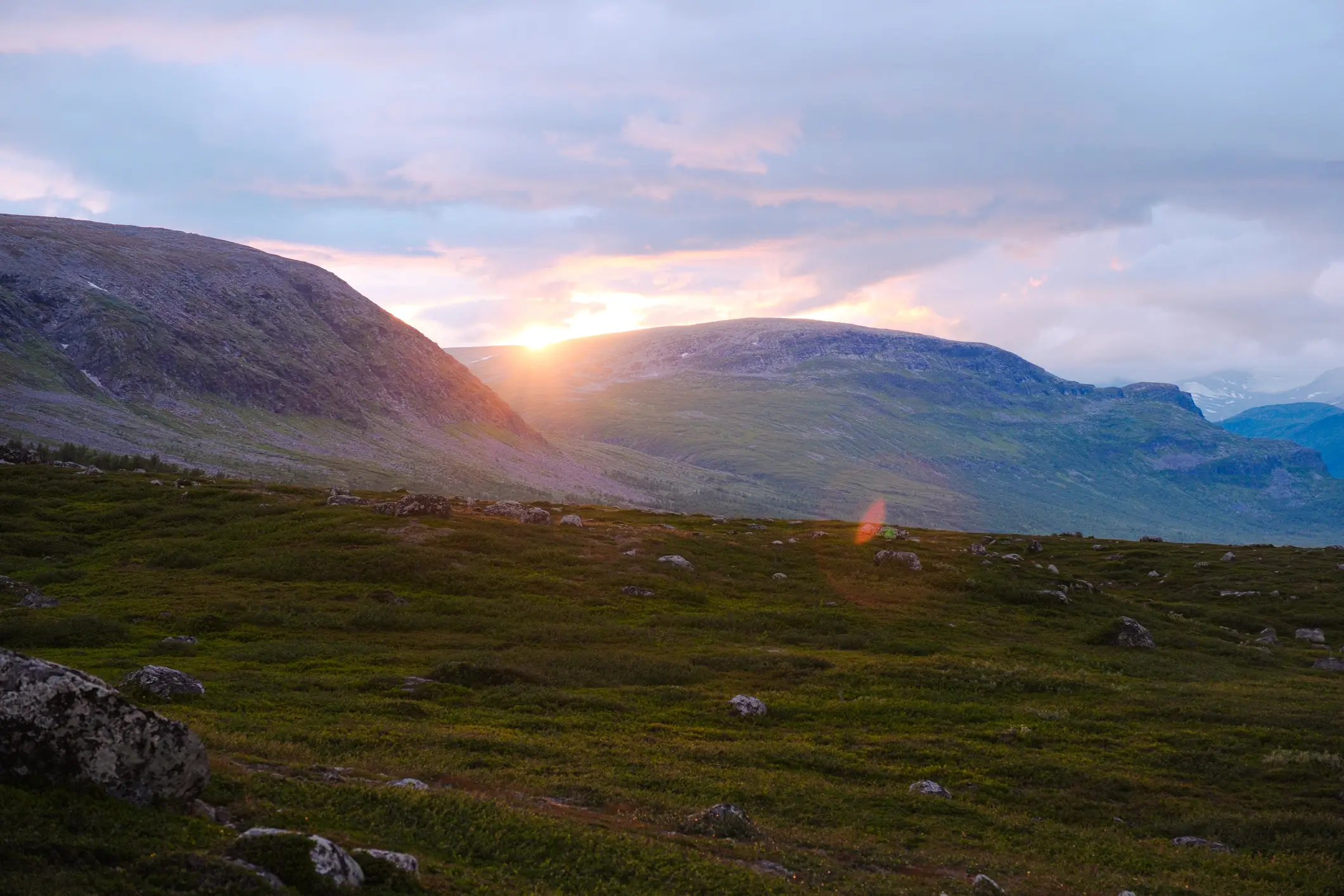 Sommer, Berg, Schweden, Abenddämmerung, Abenteuer Sommer, Berg, Schweden, Abenddämmerung, Abenteuer