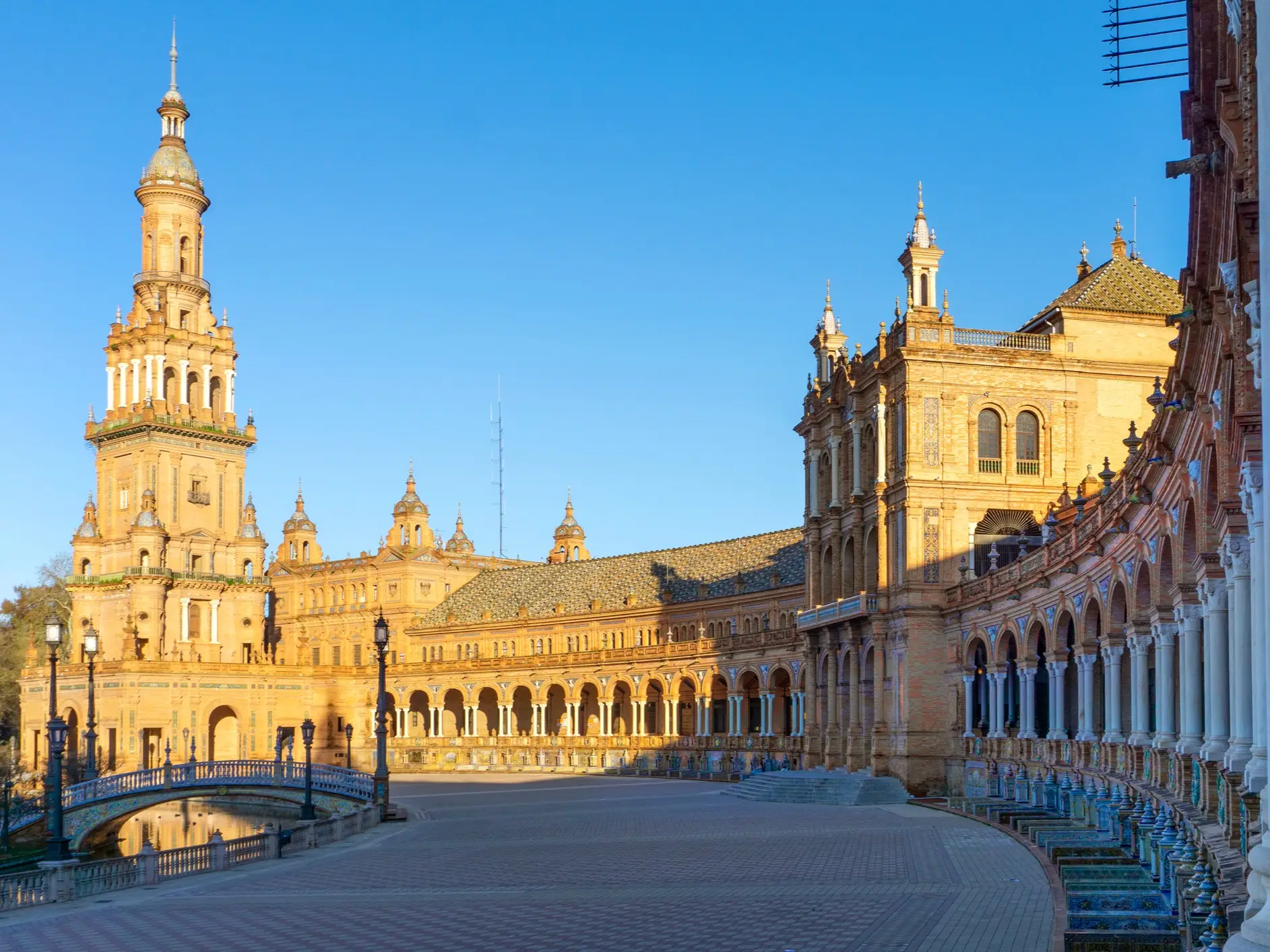 Plaza de España in Sevilla, Spanischer Platz, Andalusien, Spanien