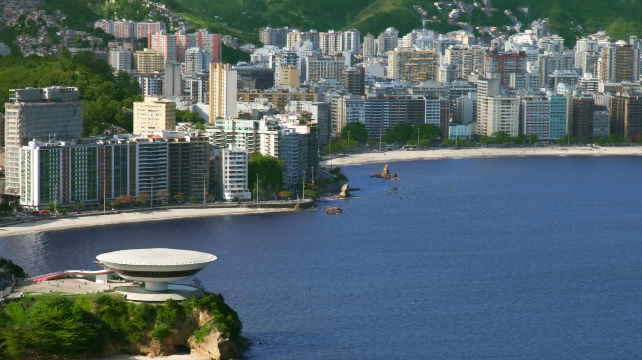 Niemeyer's berühmte Museum in Niteroi city, Brasilien