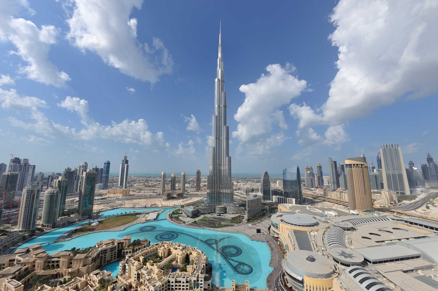 Vue en hauteur de la ville de Dubai