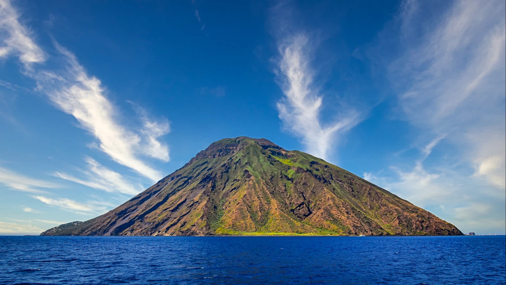 Aufnahme des Vulkan Stromboli