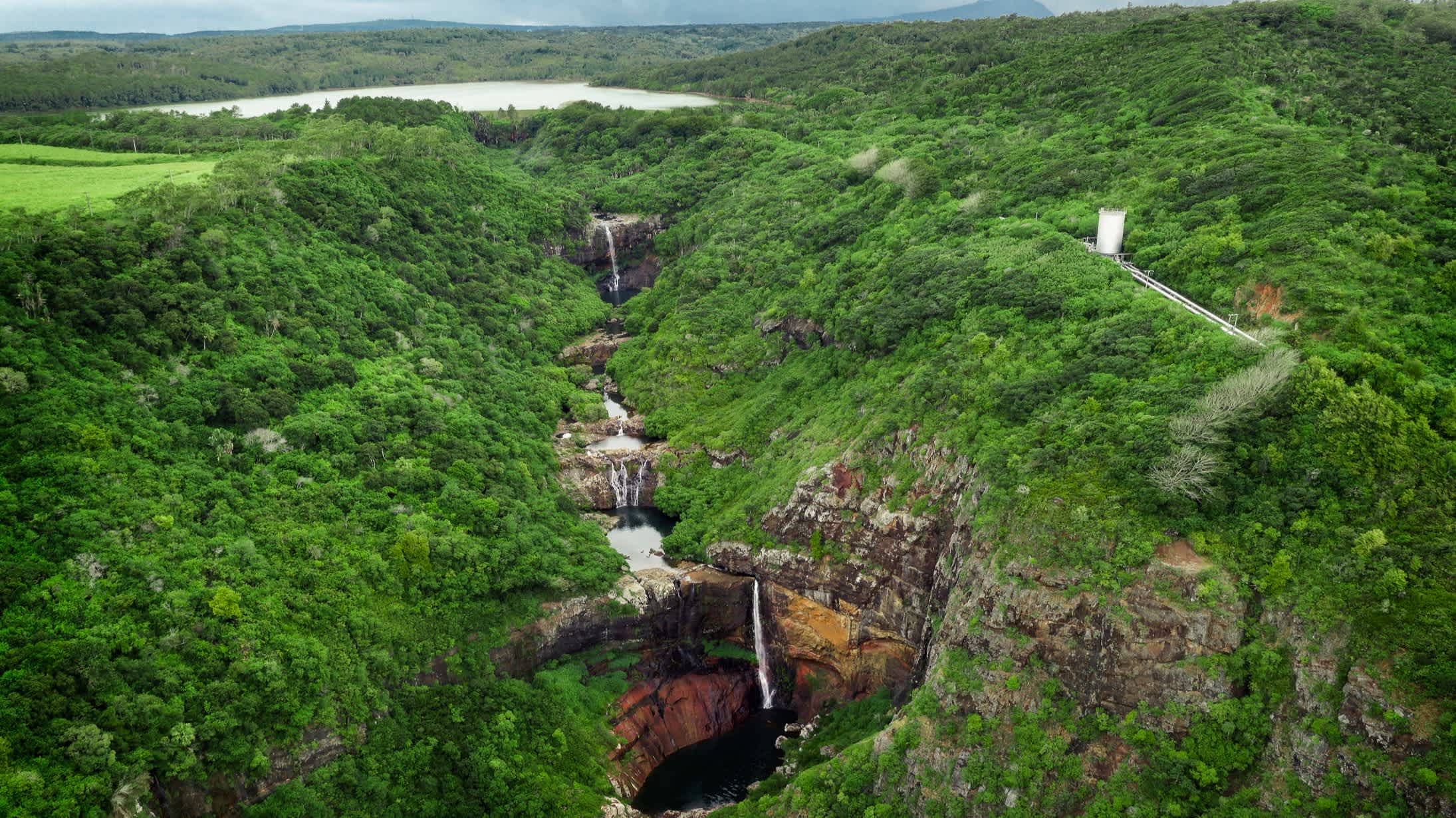 Luftaufnahme der Tamarind Wasserfälle