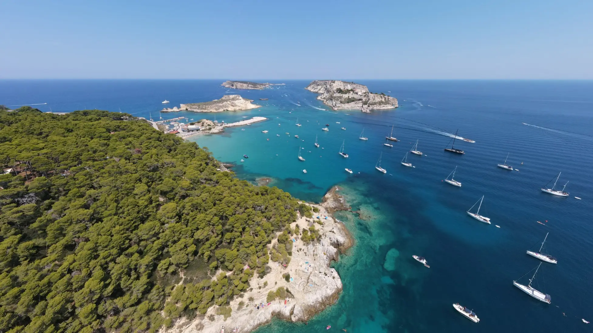 Vue aérienne des îles Tremiti