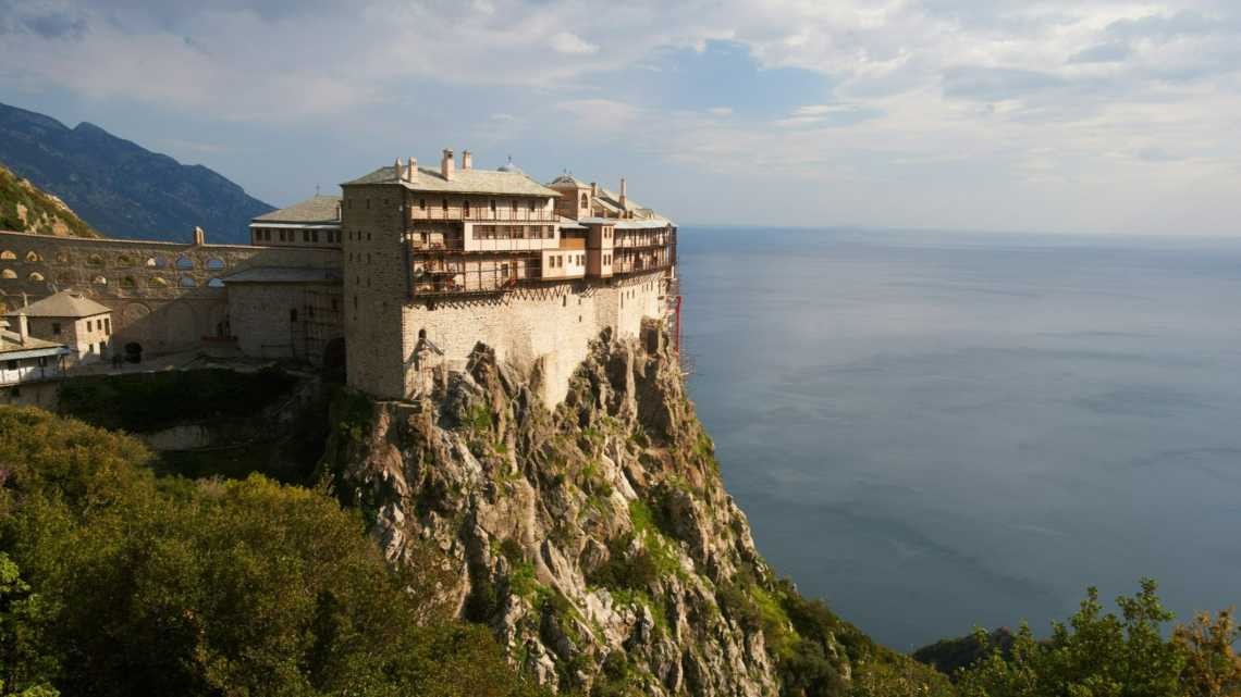 Kloster Simonos Petras, Berg Athos, Griechenland
