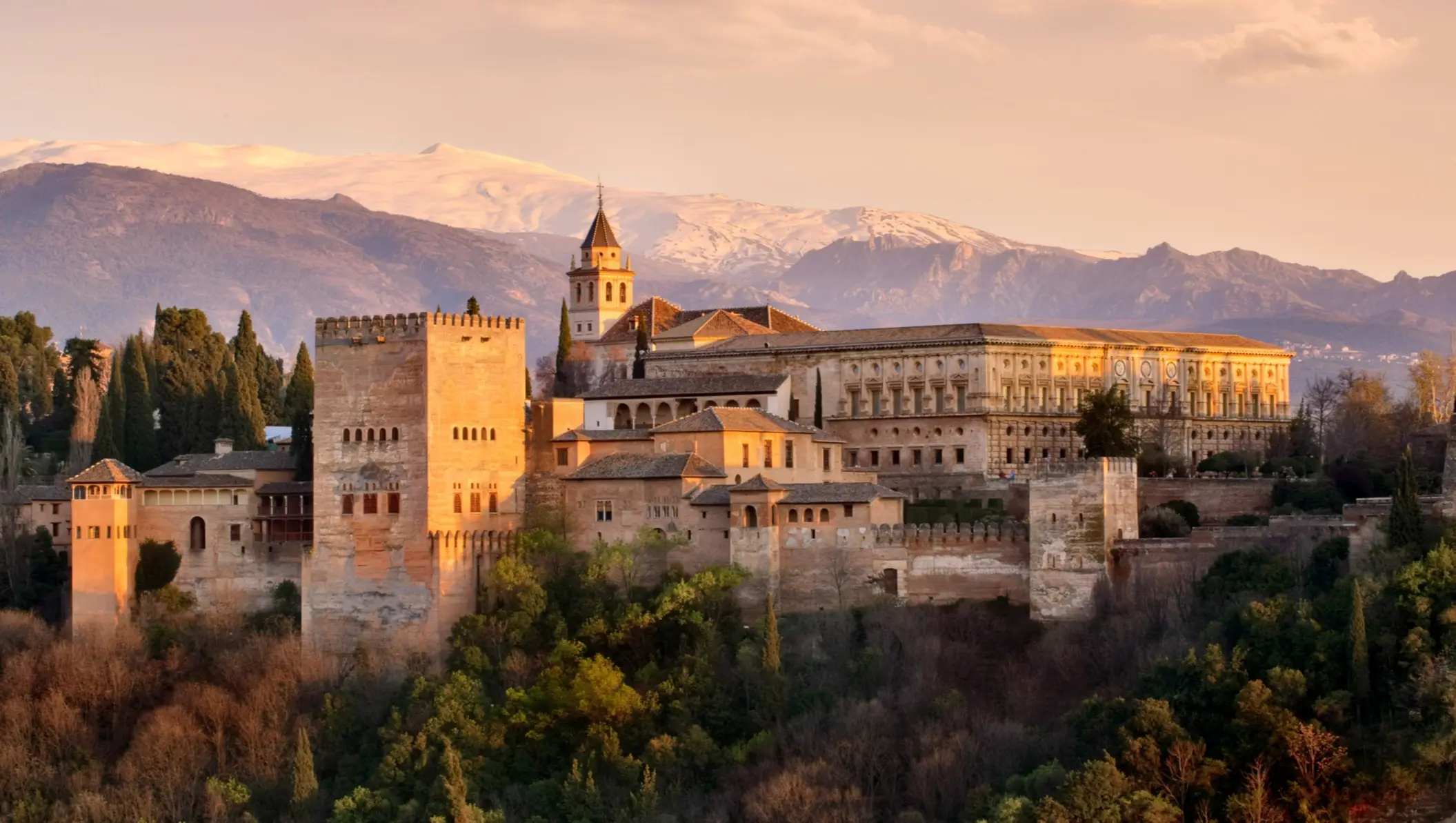 Spanien, Granada, Alhambra-Palast Der Alhambra-Palast in Granada, Spanien