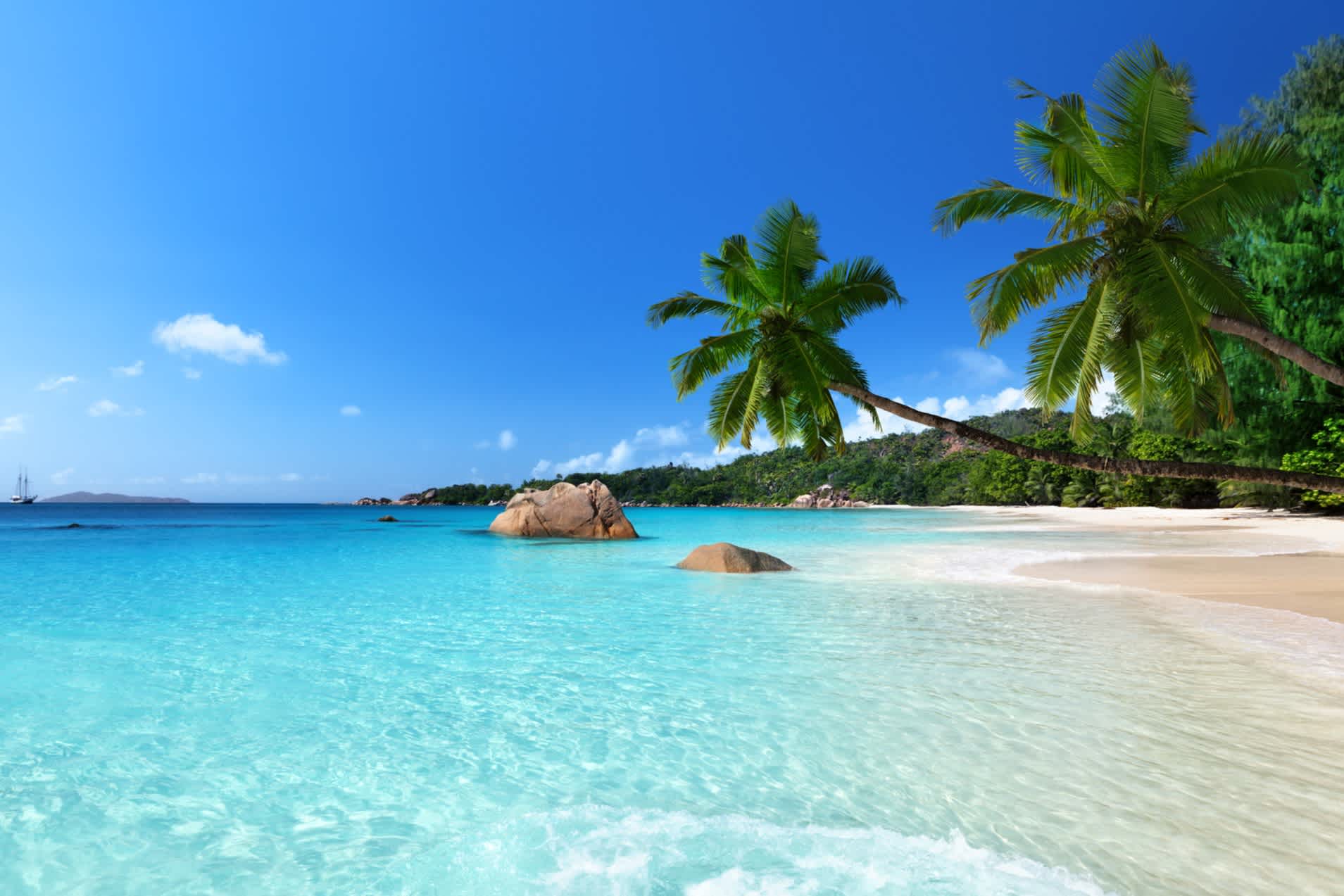  Die ideale Reisezeit für den Strandurlaub auf den Seychellen ist die Trockenzeit.