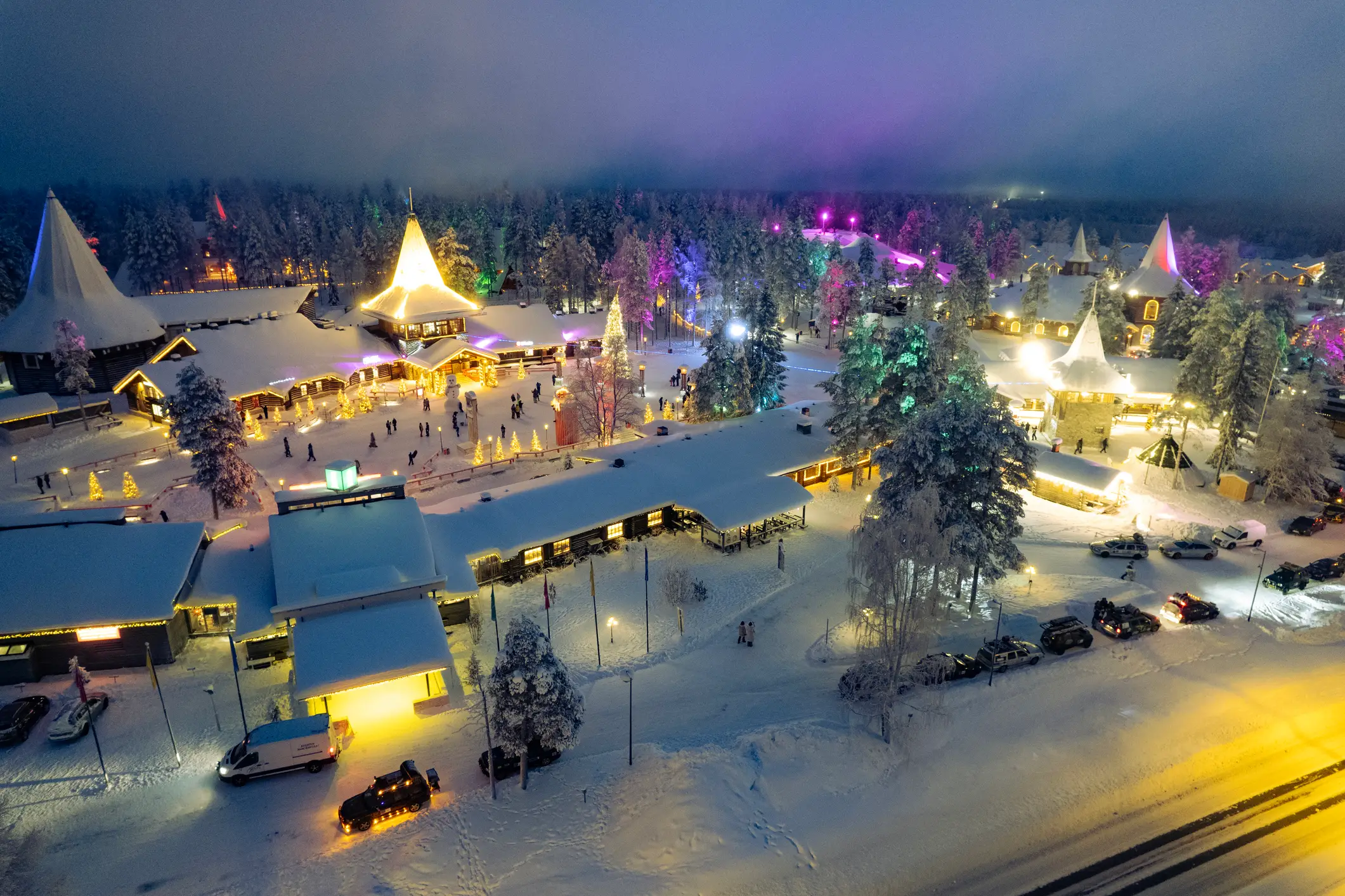 Rovaniemi, Finnisch-Lappland, Finnland, Weihnachtsmann, Dorf Rovaniemi, Finnisch-Lappland, Finnland, Weihnachtsmann, Dorf