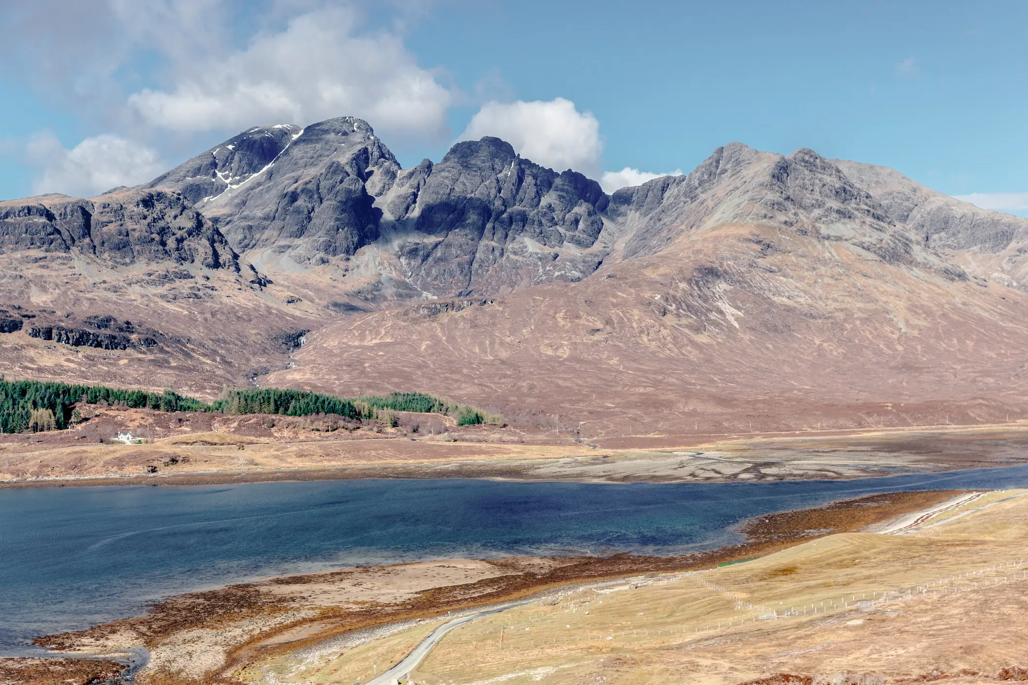 View of Blaven Mountain, Isle of Skye, Scotland.