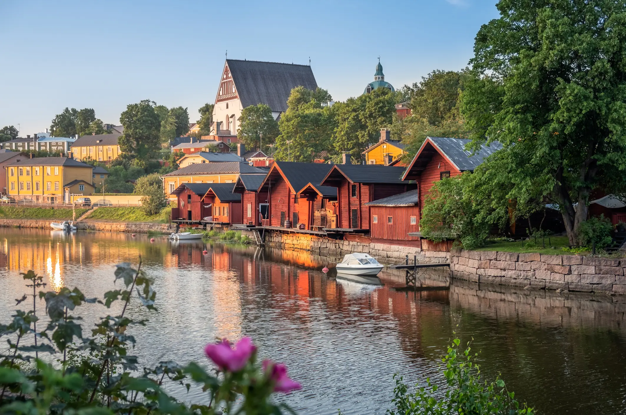 Porvoo, Finnland, Sonnenuntergang, Ländliches Motiv, Sommer Porvoo, Finnland, Sonnenuntergang, Ländliches Motiv, Sommer