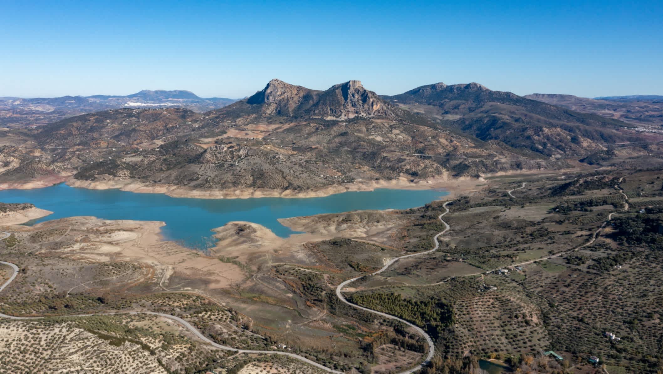 Die Landschaft von dem Nationalpark Sierra de Grazalema, Andalusien, Spanien