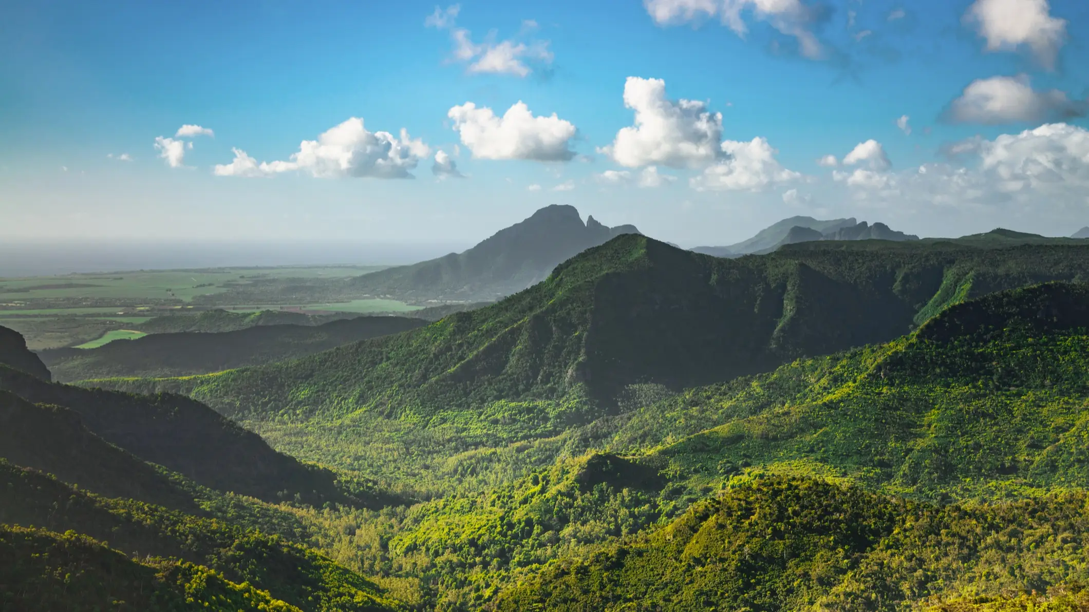 Black River Gorges Nationalpark, Mauritius, Afrika Blick auf den Black River Gorges Nationalpark