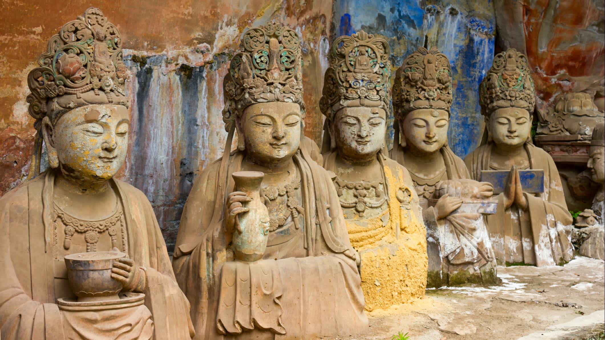 Felsskulpturen in Dazu, China
