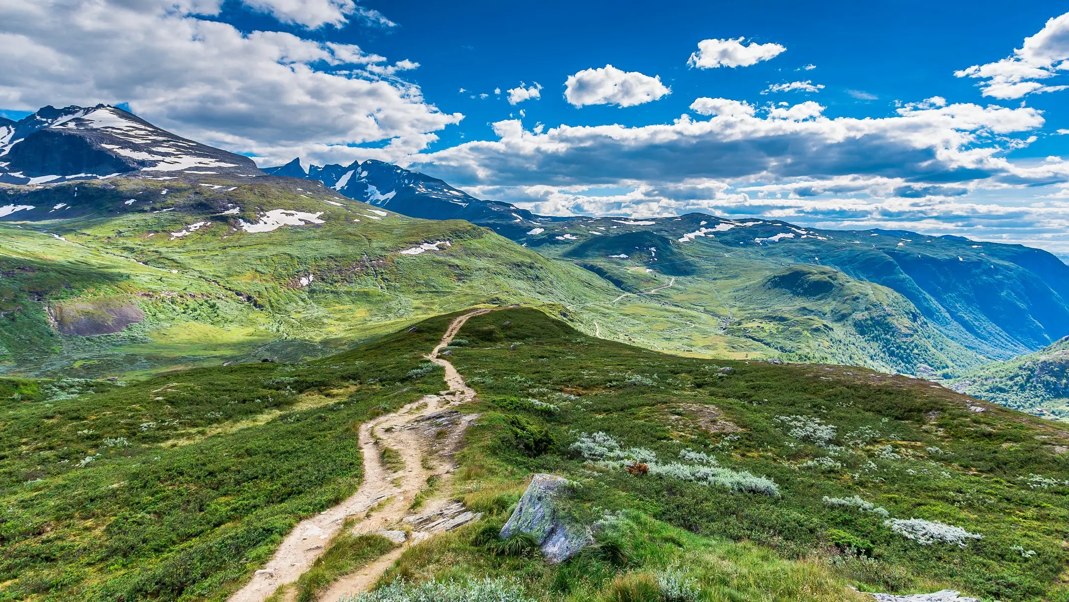 Le paysage du parc national de Jotunheimen, Norvège.