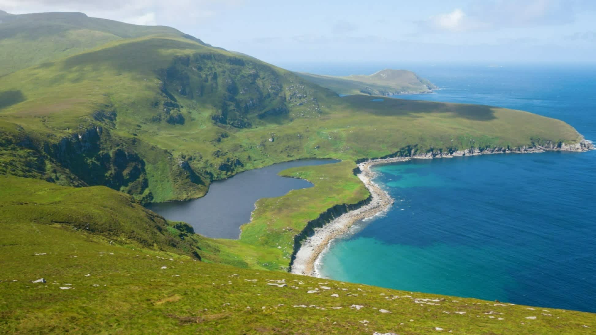 Annagh Bay auf Achill Islan, Mayo in Irland