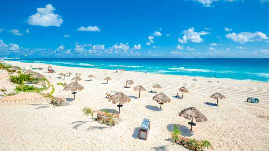 Strand von Cancun, Mexiko