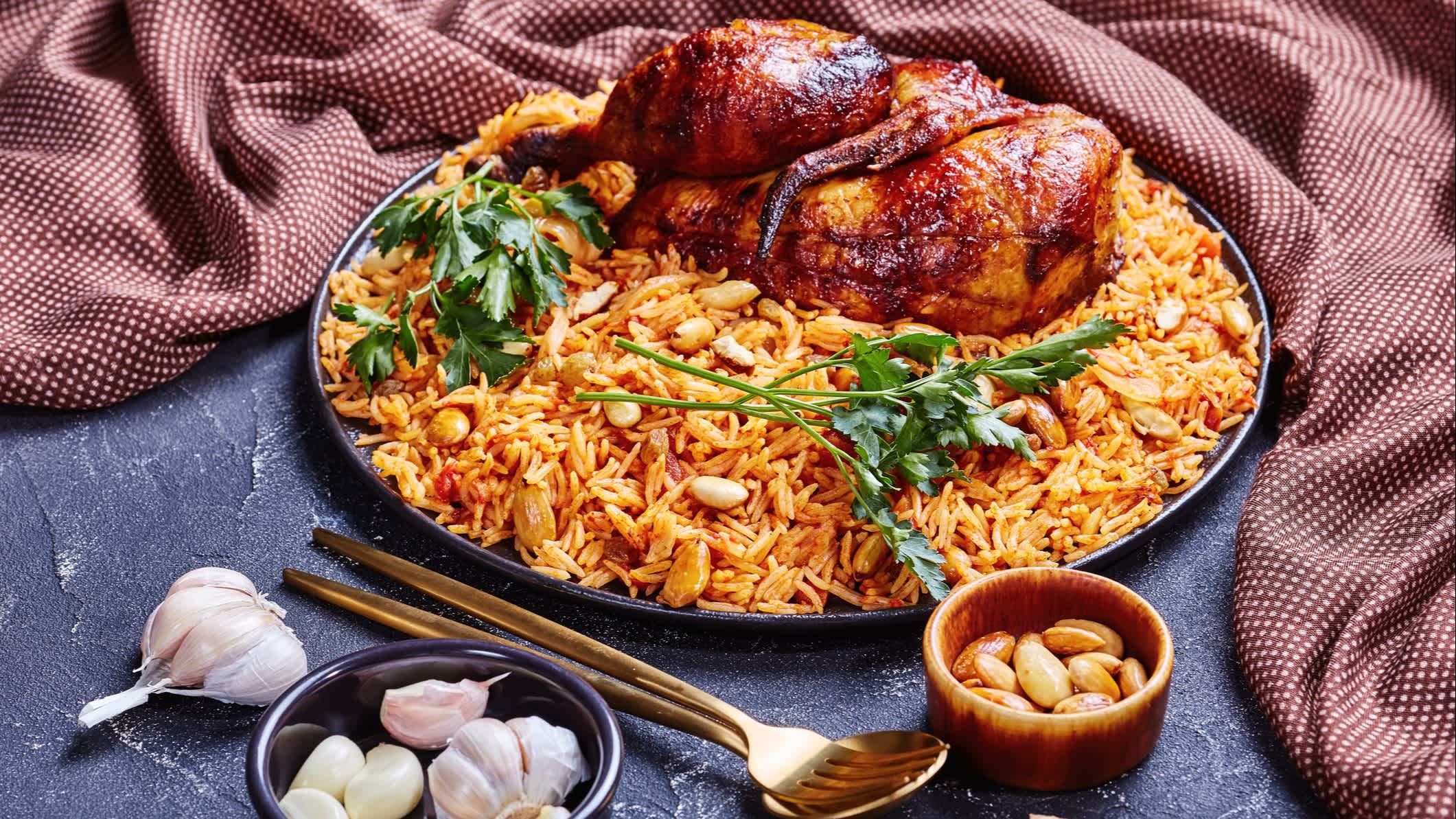 Huhn Kabsa - hausgemachter arabischer Reis