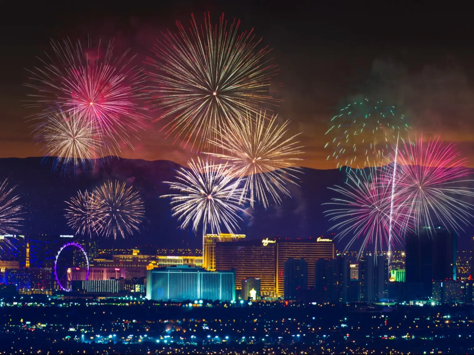 Nevada, Las Vegas, Feuerwerk