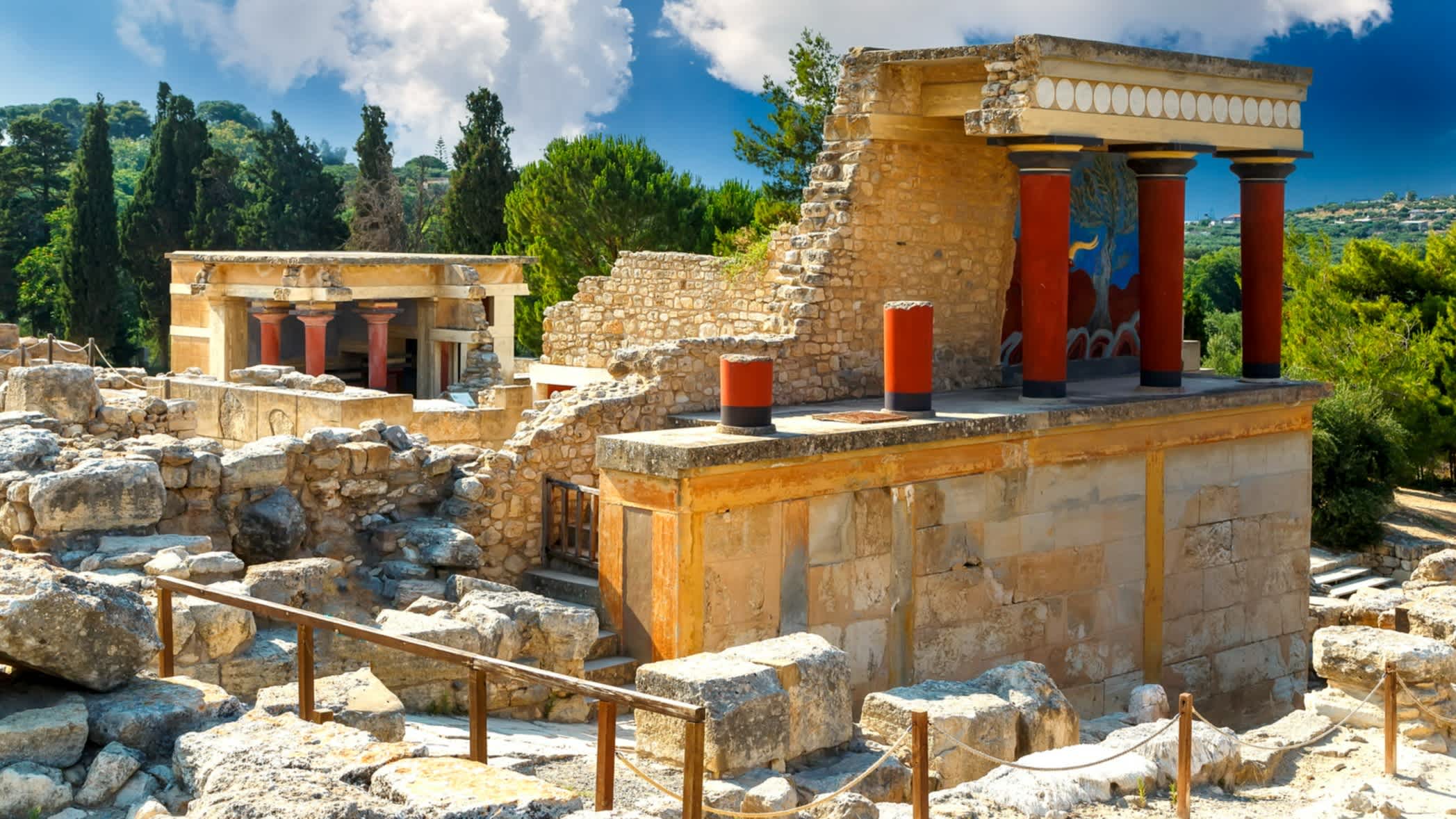 Palast von Knossos in Heraklion, Kreta, Griechenland. 
