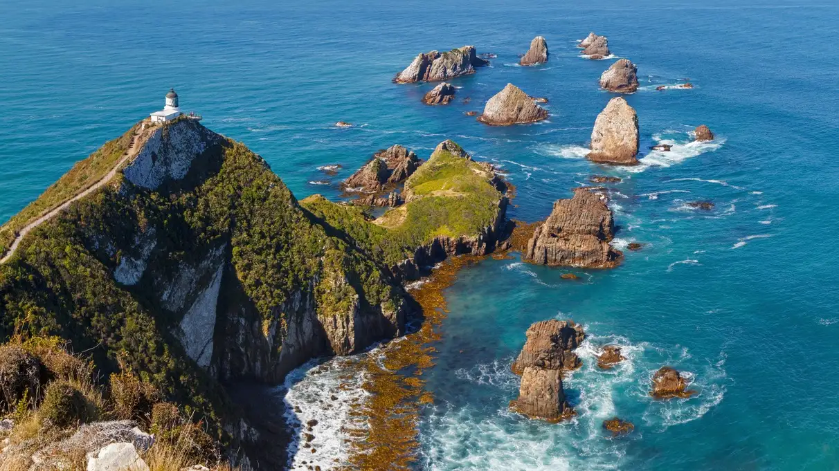 Nugget Point Lighthouse, Neuseeland