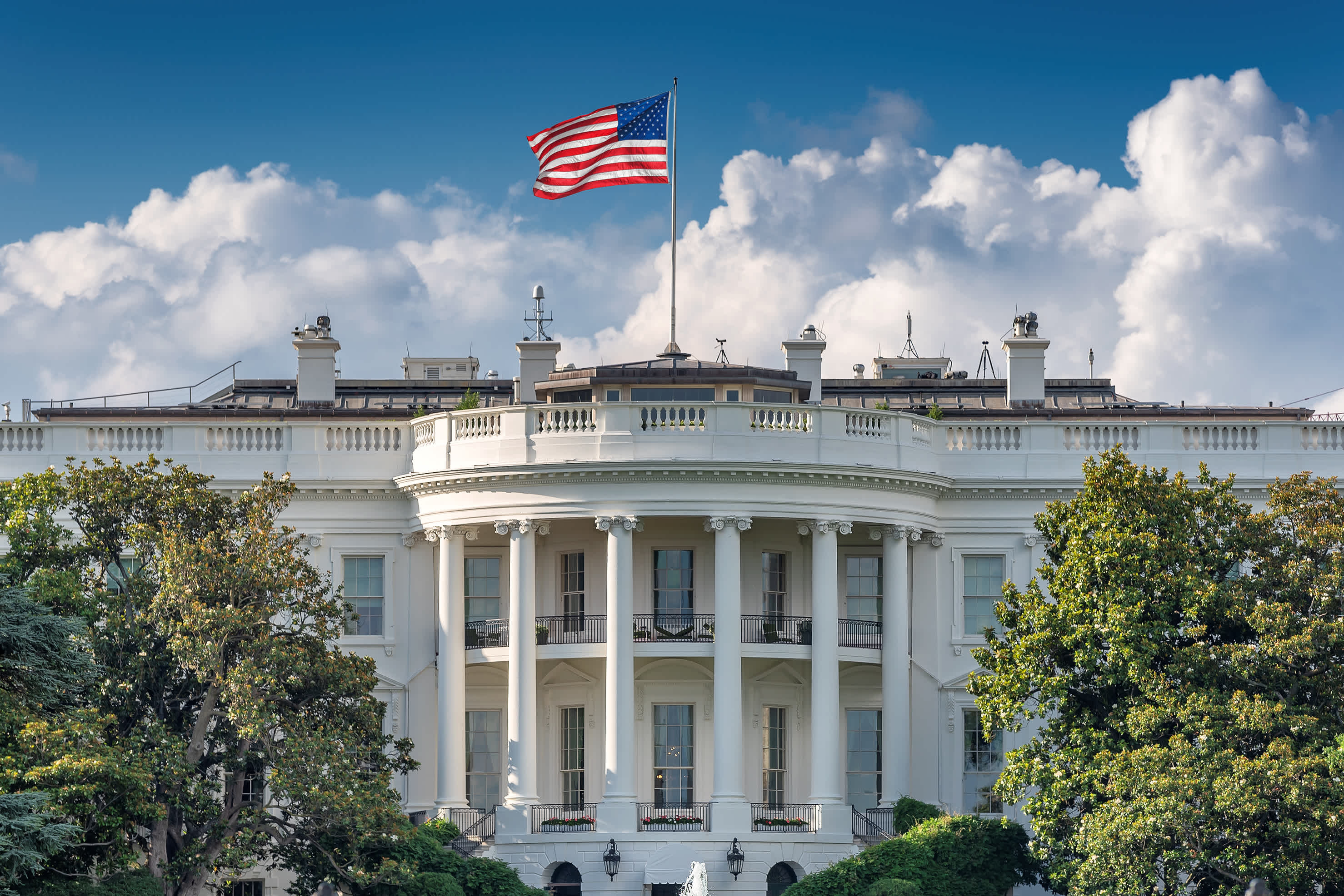 Das Weiße Haus in Washington DC, Vereinigten Staaten von Amerika, Washington DC, USA.