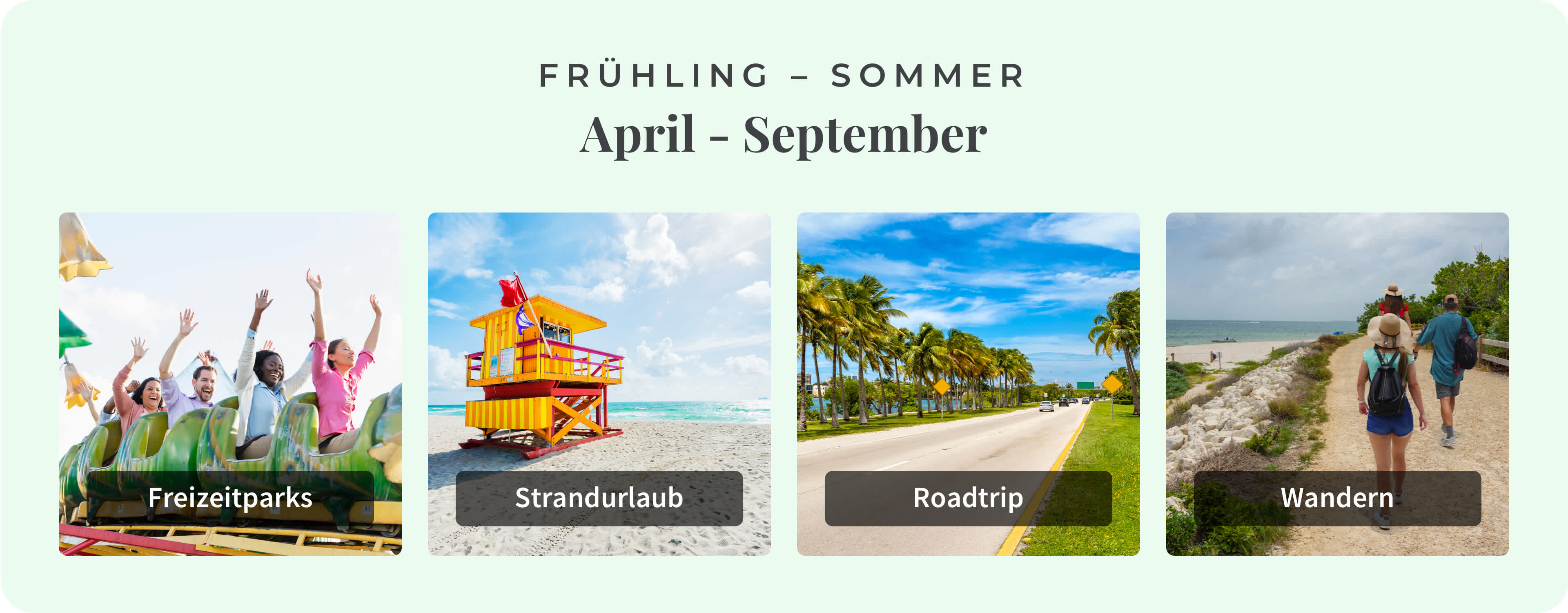 Die besten lokalen Aktivitäten in Florida während der Frühling-Sommersaison.