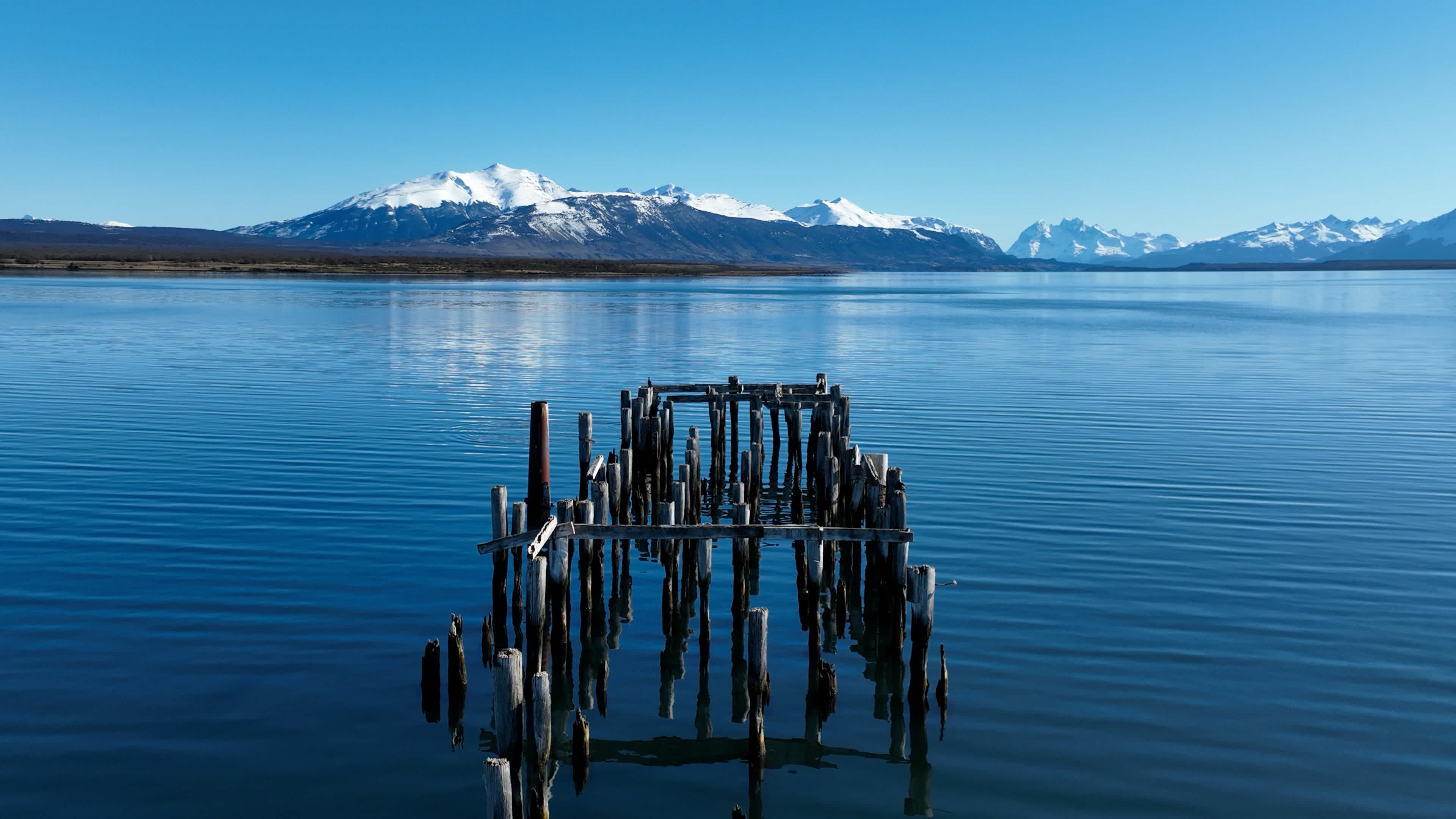 Berühmter Pier in Puerto Natales in Magallanes, Chile.

