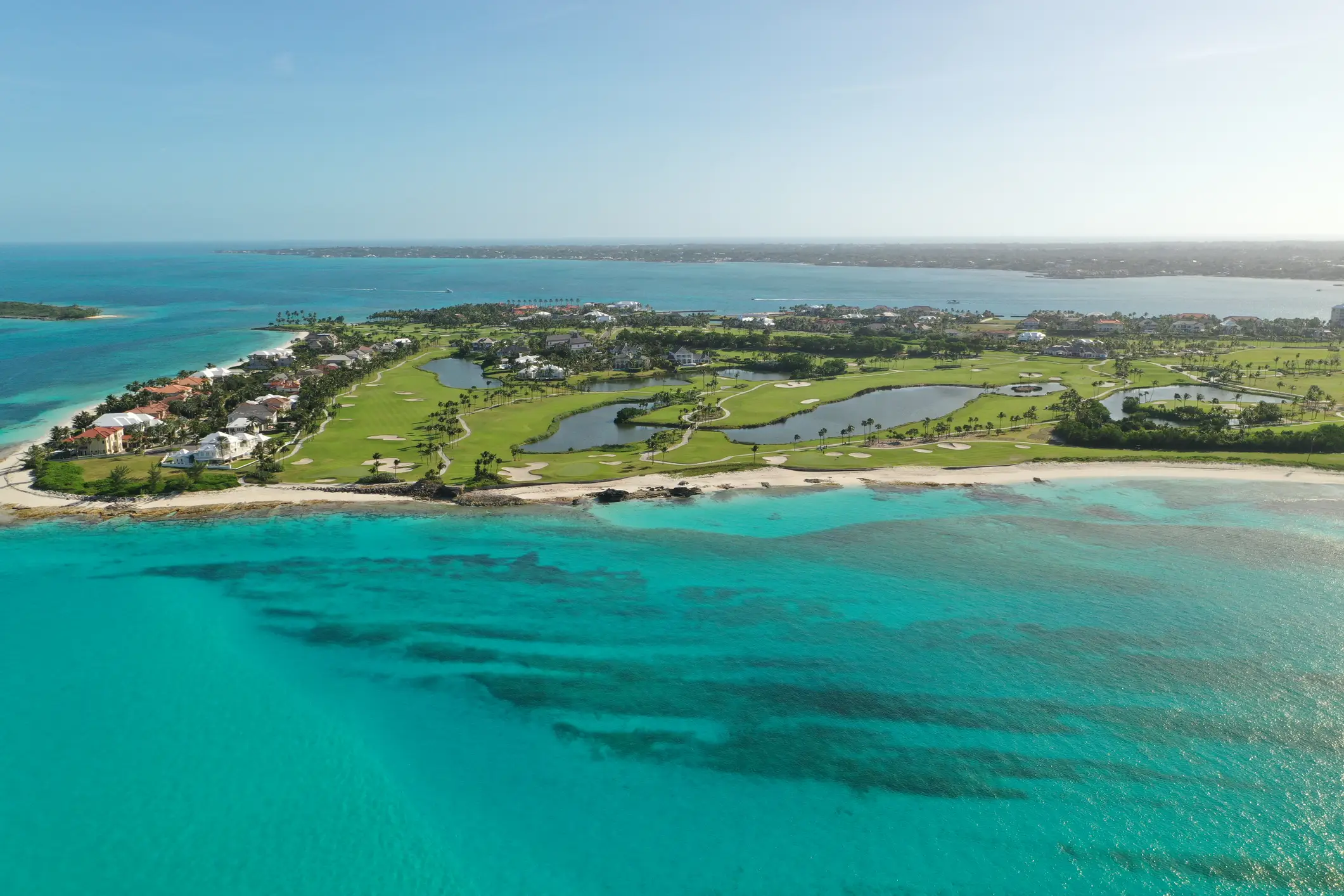 Bahamas, Ocean Club Luftaufnahme von dem Ocean Club auf den Bahamas.