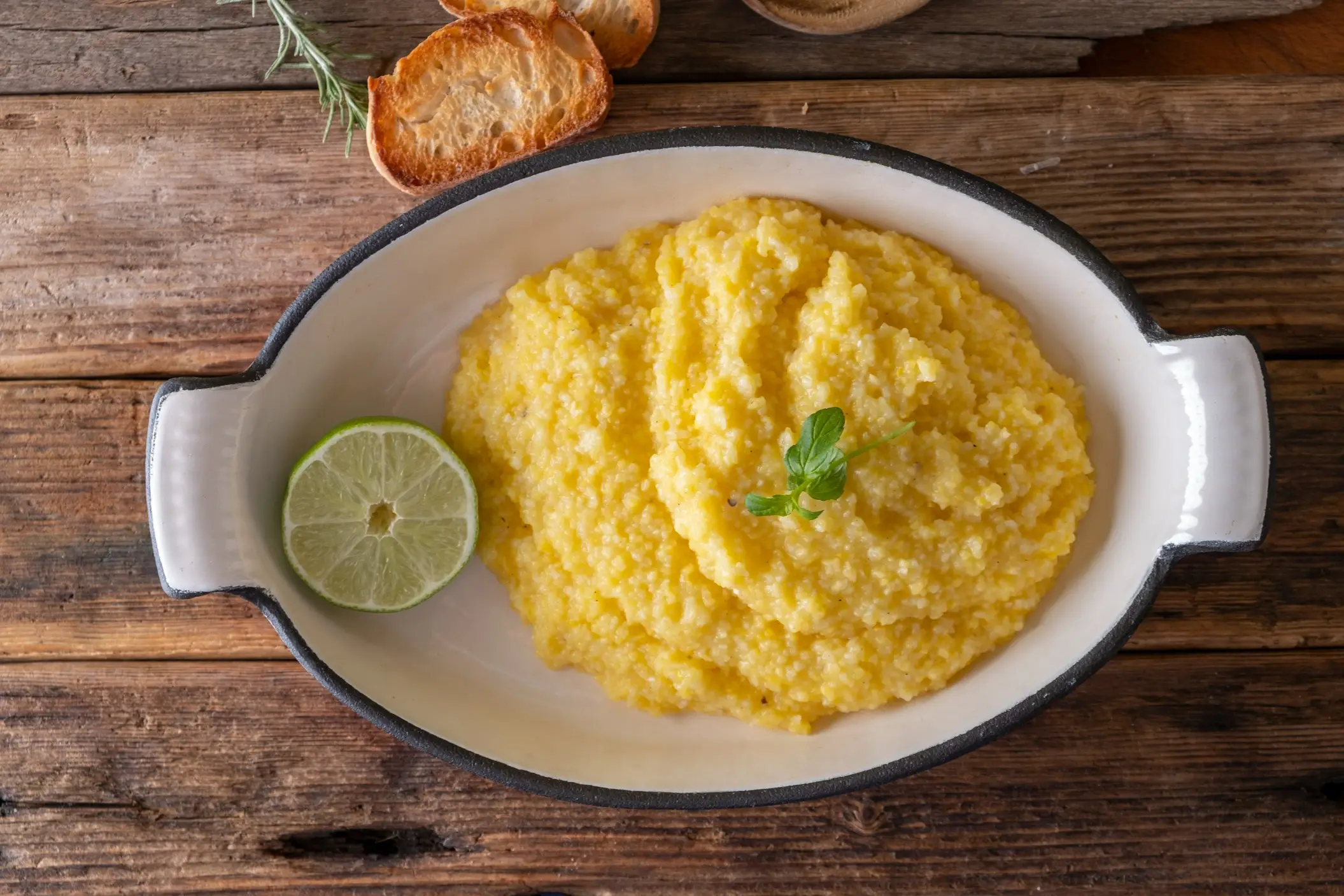 Italien, Essen, Polenta Polenta mit Käse