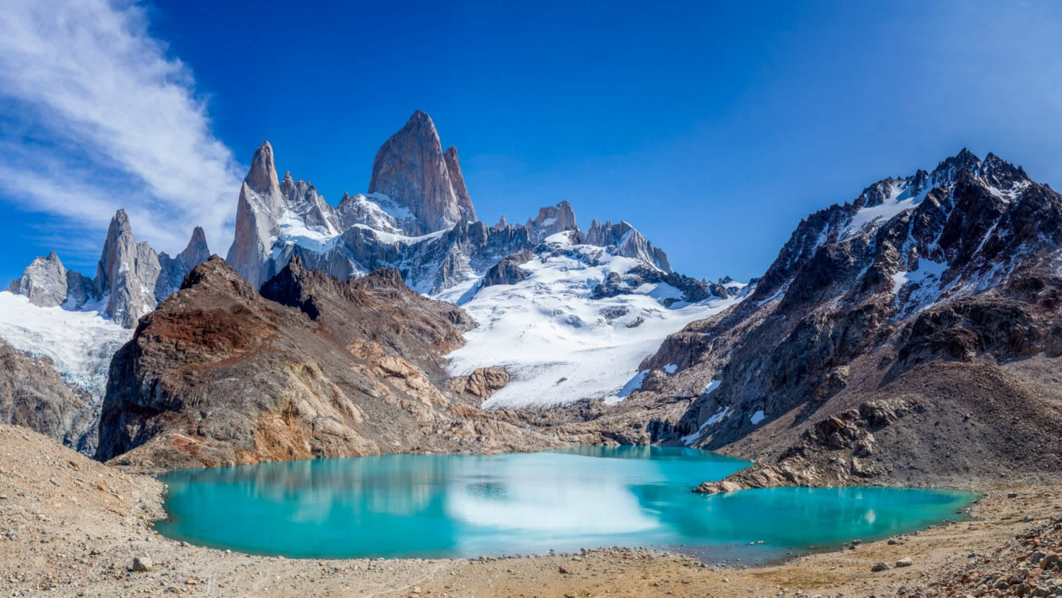 Laguna de los Tres près du village argentin d'El Chalten en Argentine.