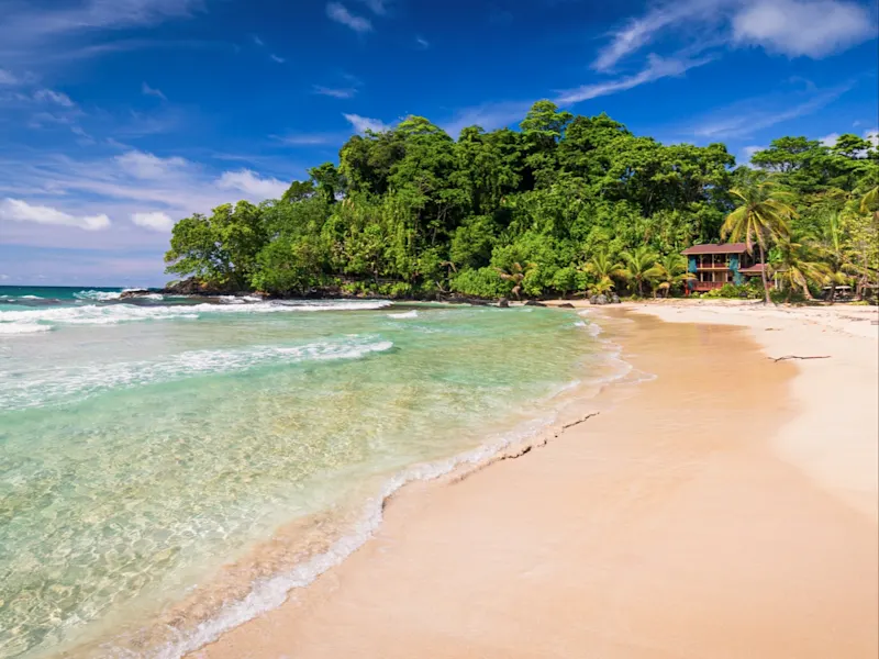 Bocas del Toro Insel Bastimentos, Panama Bastimentos in Panama ist bekannt für seine unberührten Strände und üppige Natur