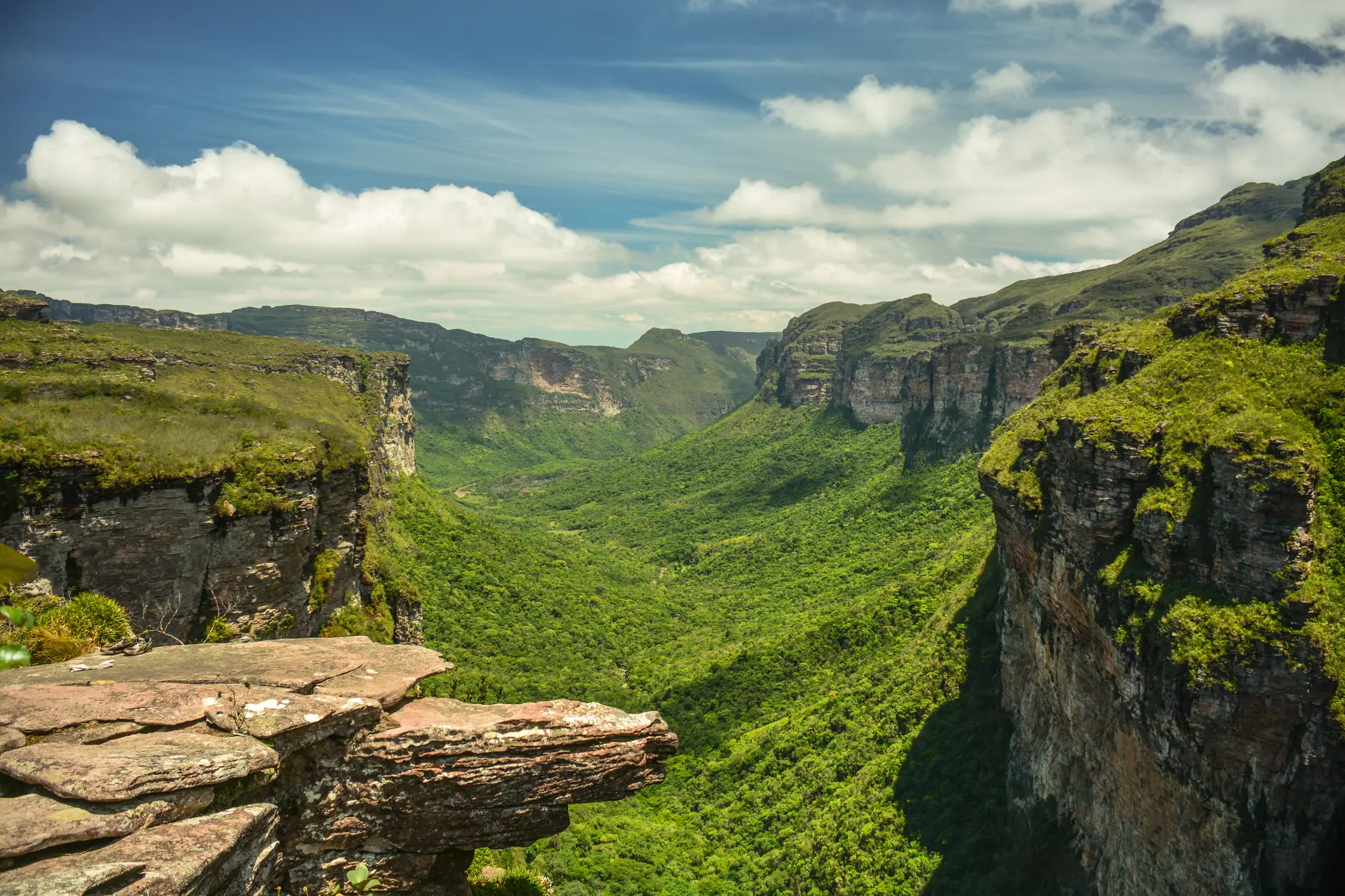 Brasilien, Chapada Diamantina Die Landschaft von Chapada Diamantina, Brasilien.