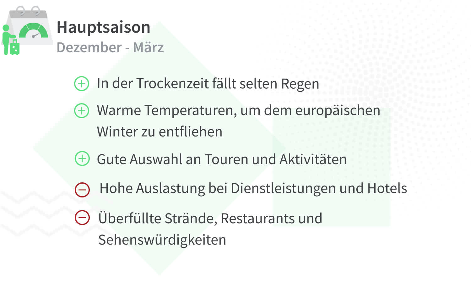 Vorteile und Nachteile von Reisen nach Langkawi in der Hauptsaison