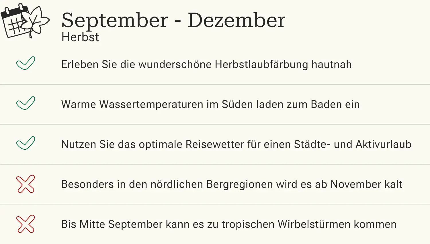 Südkorea Reisen im Herbst Vor- und Nachteile einer Reise nach Südkorea im Herbst.
