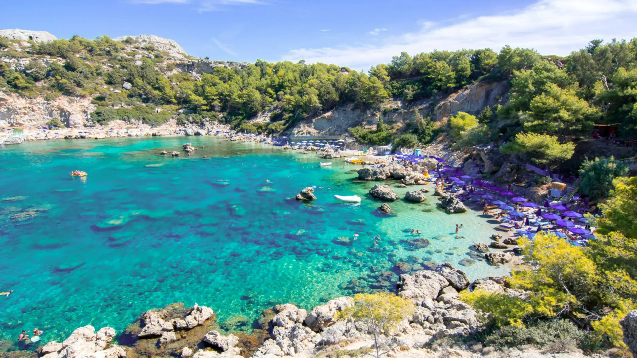 Anthony Quinn Bay auf der Insel Rhodos, Griechenland