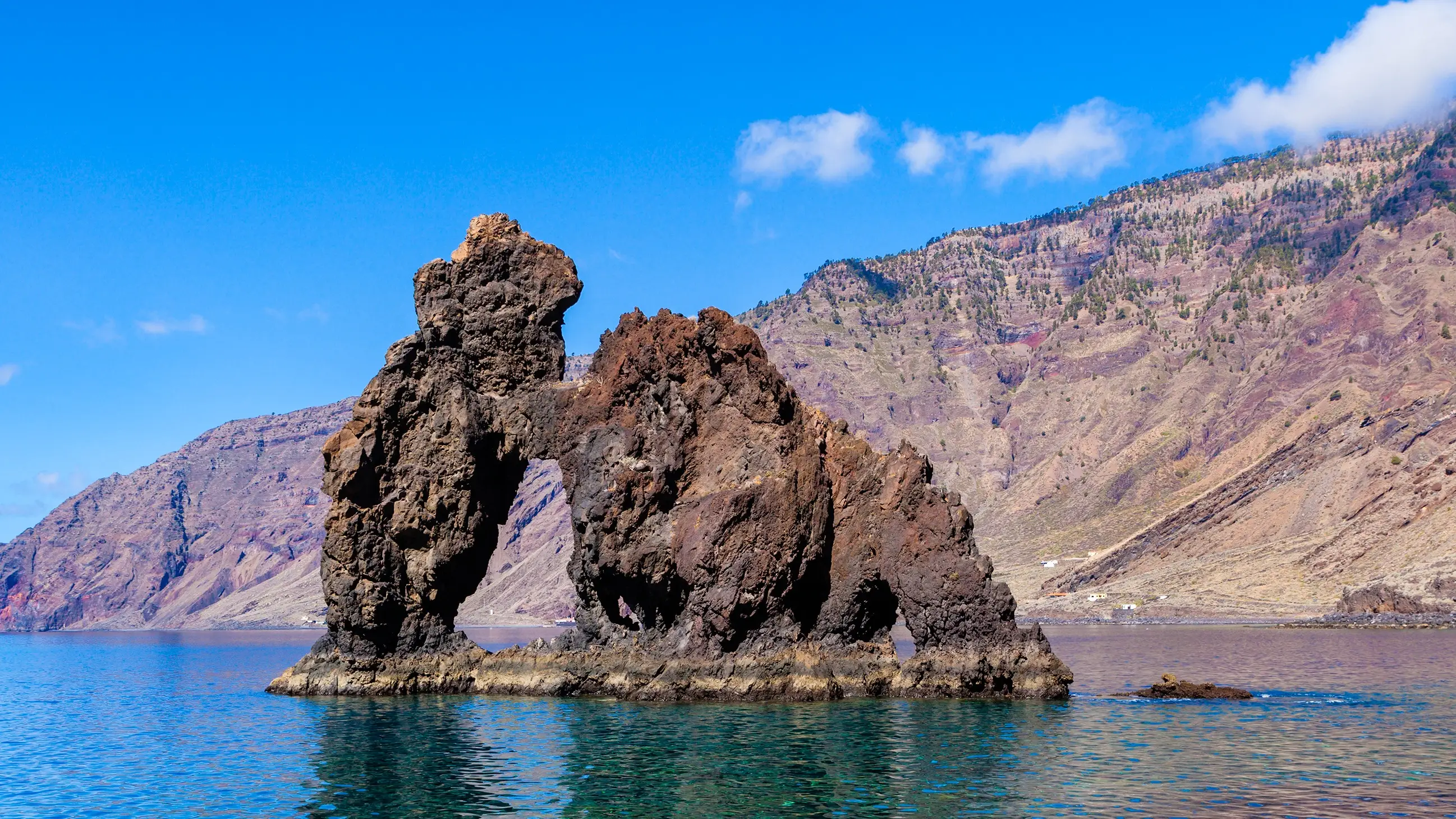 Roque de la Bonanza, El Hierro, Spanien.

