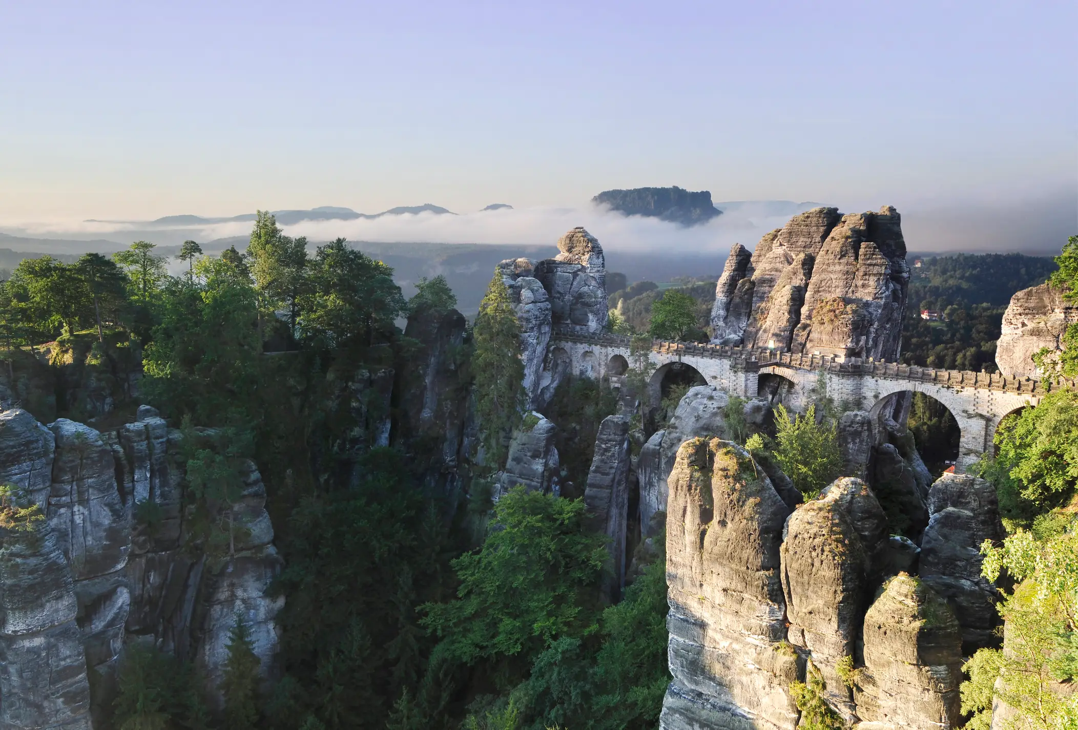 The Saxon Switzerland National Park (Bastei Bridge)