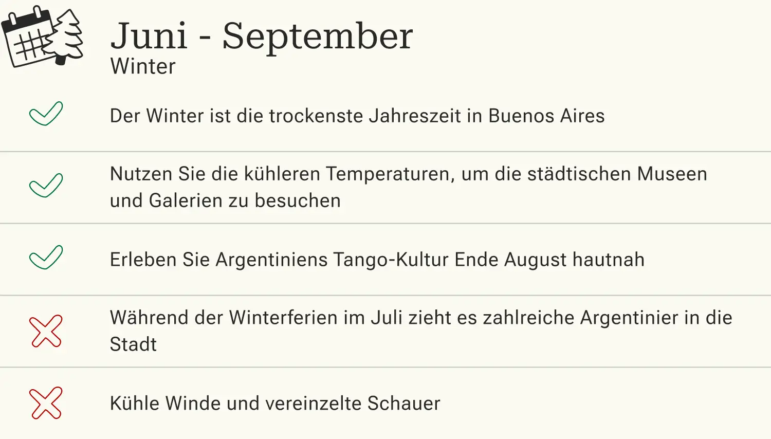 Beste Reisezeit Buenos Aires Winter Vor- und Nachteile einer Reise nach Buenos Aires im Winter