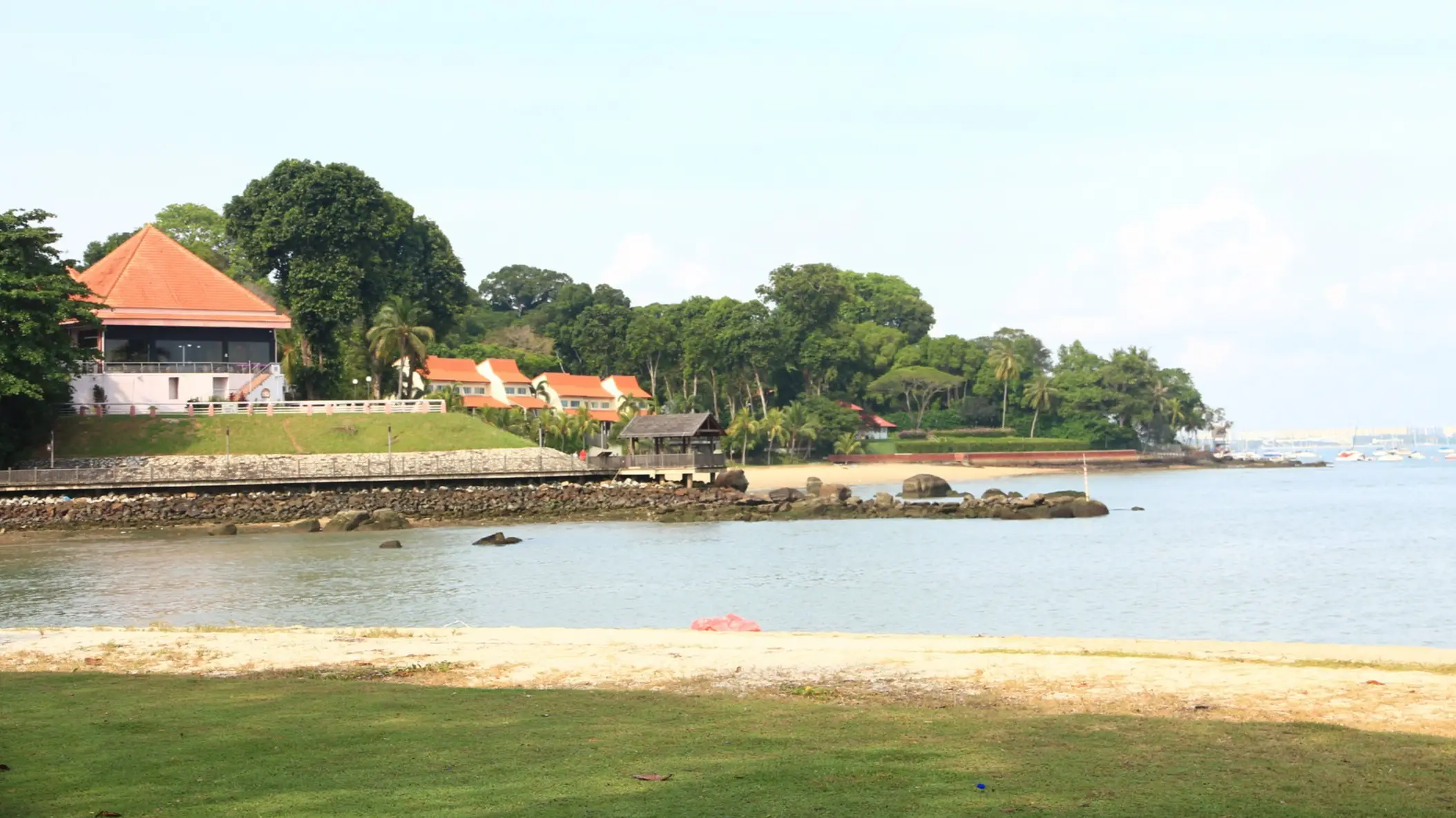 Plage et village de Changi, Singapour