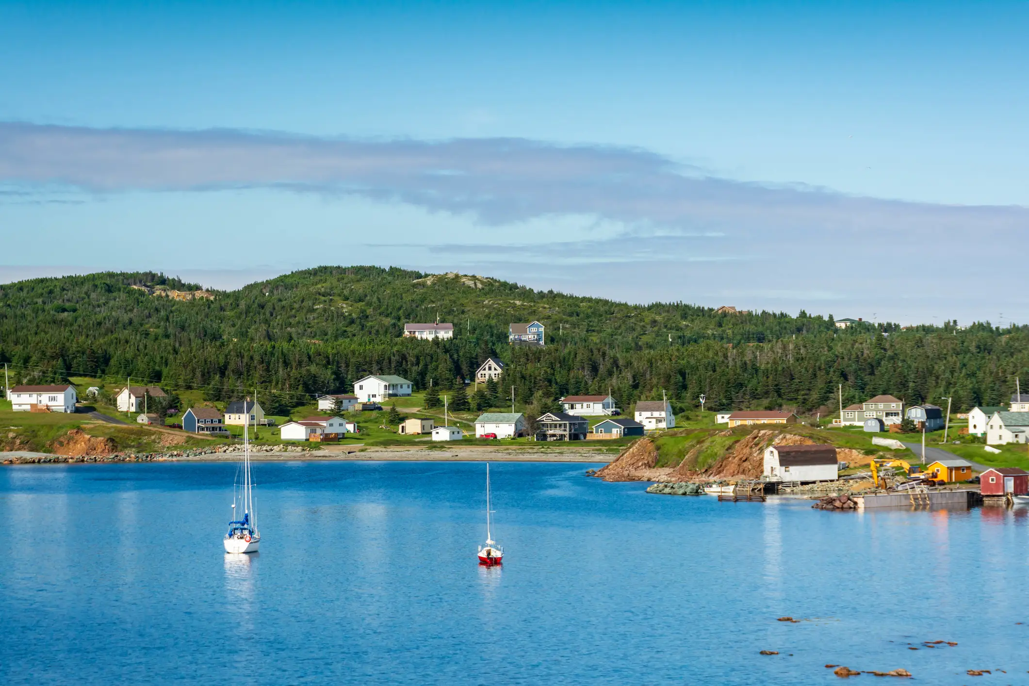 Kanada, Neufundland und Labrador, Twillingate Blick auf die Stadt Twillingate, Neufundland und Labrador, Kanada