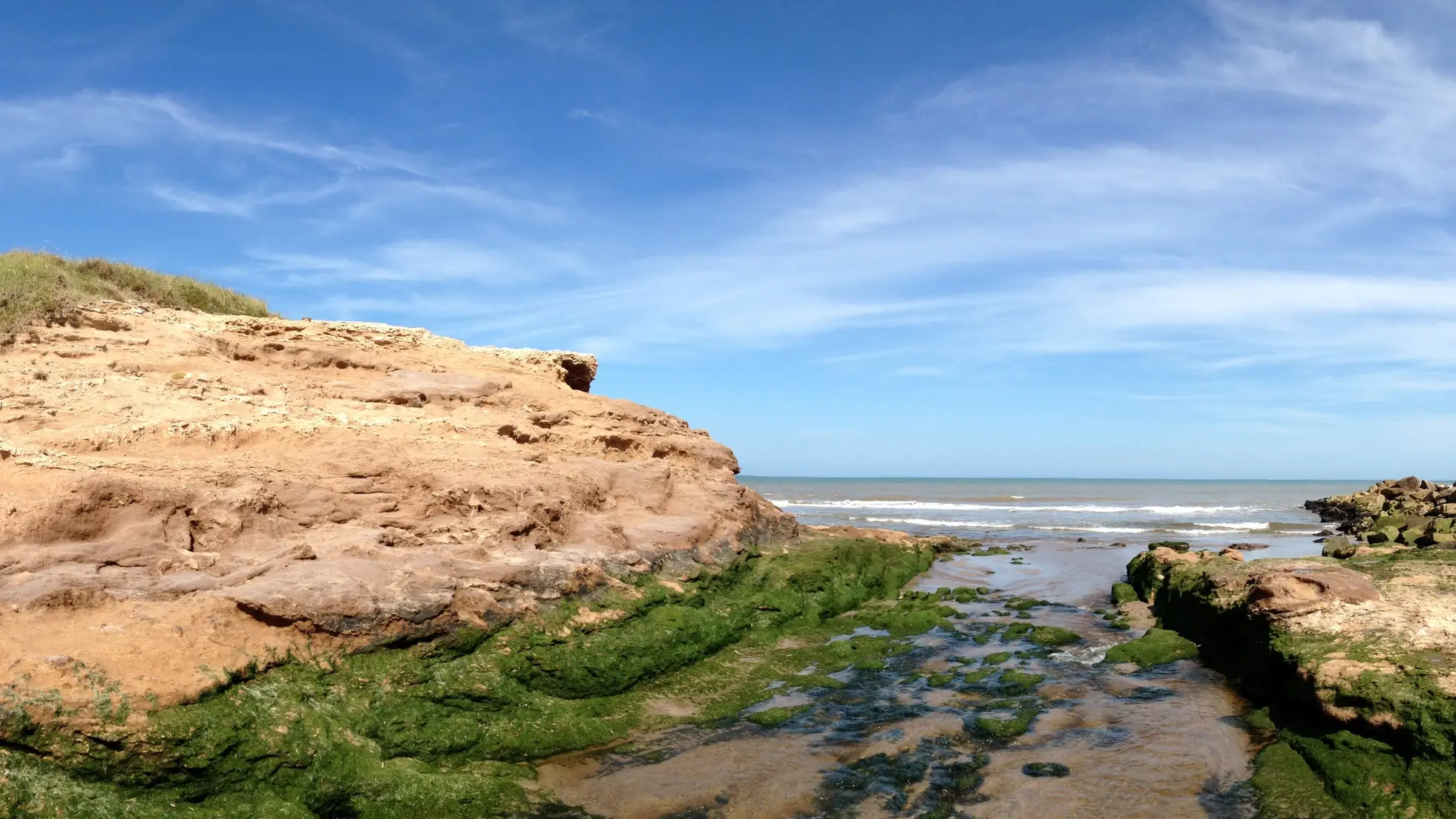 Chapadmalal, Provinz Buenos Aires, Argentinien Blick auf den Chapadmalal Strand