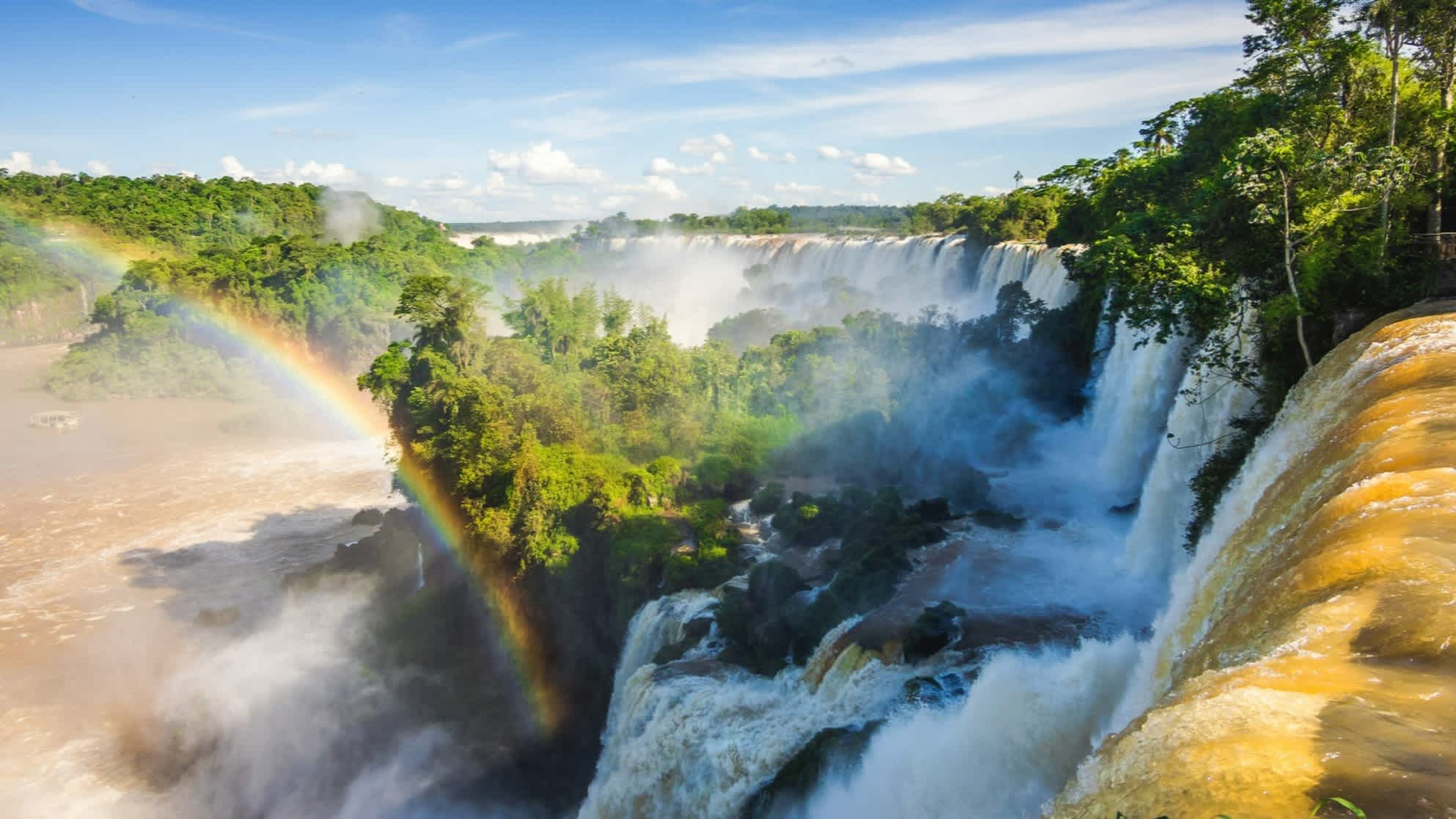 Iguazu-Wasserfälle an der Grenze zwischen Argentinien und Brasilien