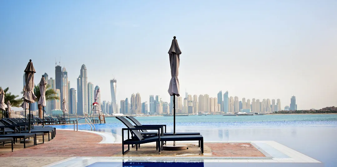 Ferienanlage am Pool in Dubai